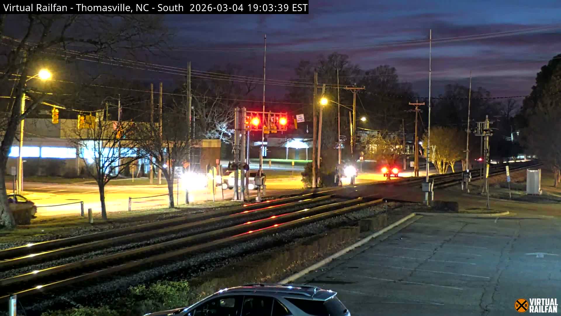 Thomasville Railway Fisher Ferry St. Junction Live Cam - Thomasville, Davidson, North Carolina, USA 