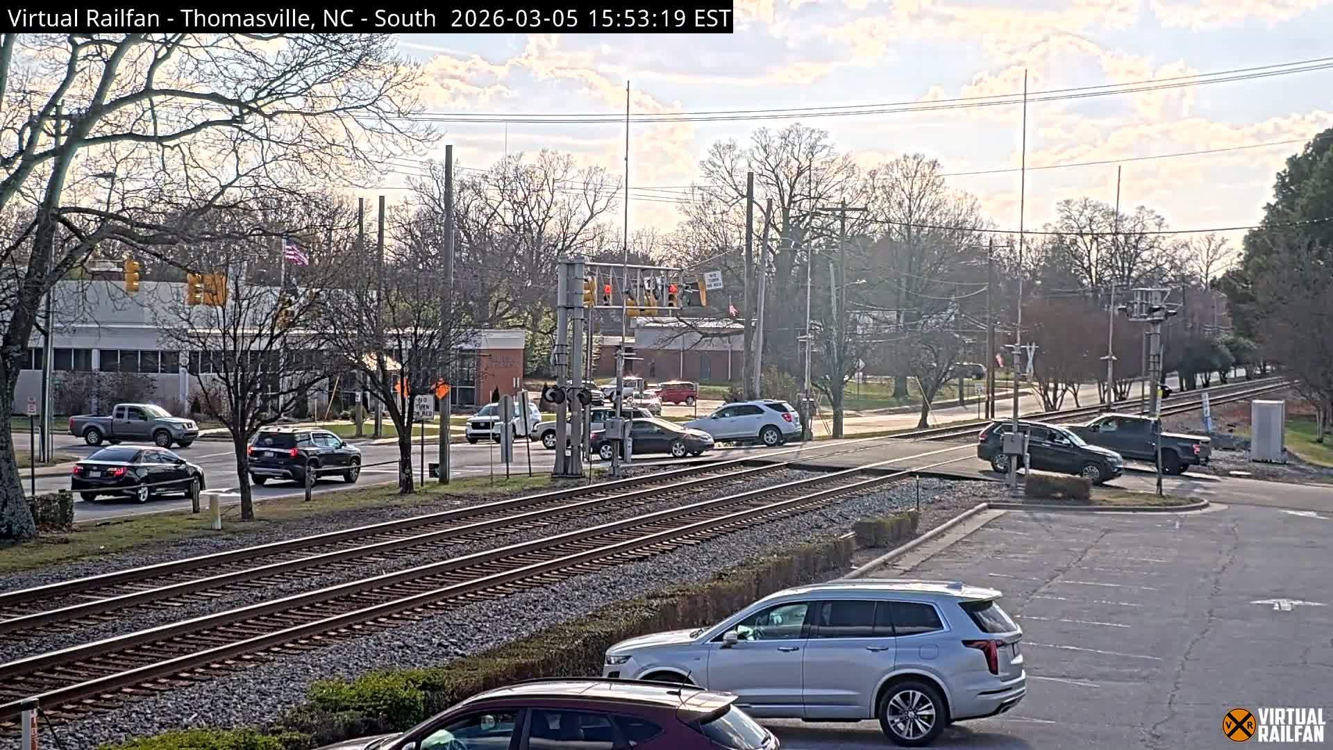 Thomasville Railway Fisher Ferry St. Junction Live Cam - Thomasville, Davidson, North Carolina, USA 