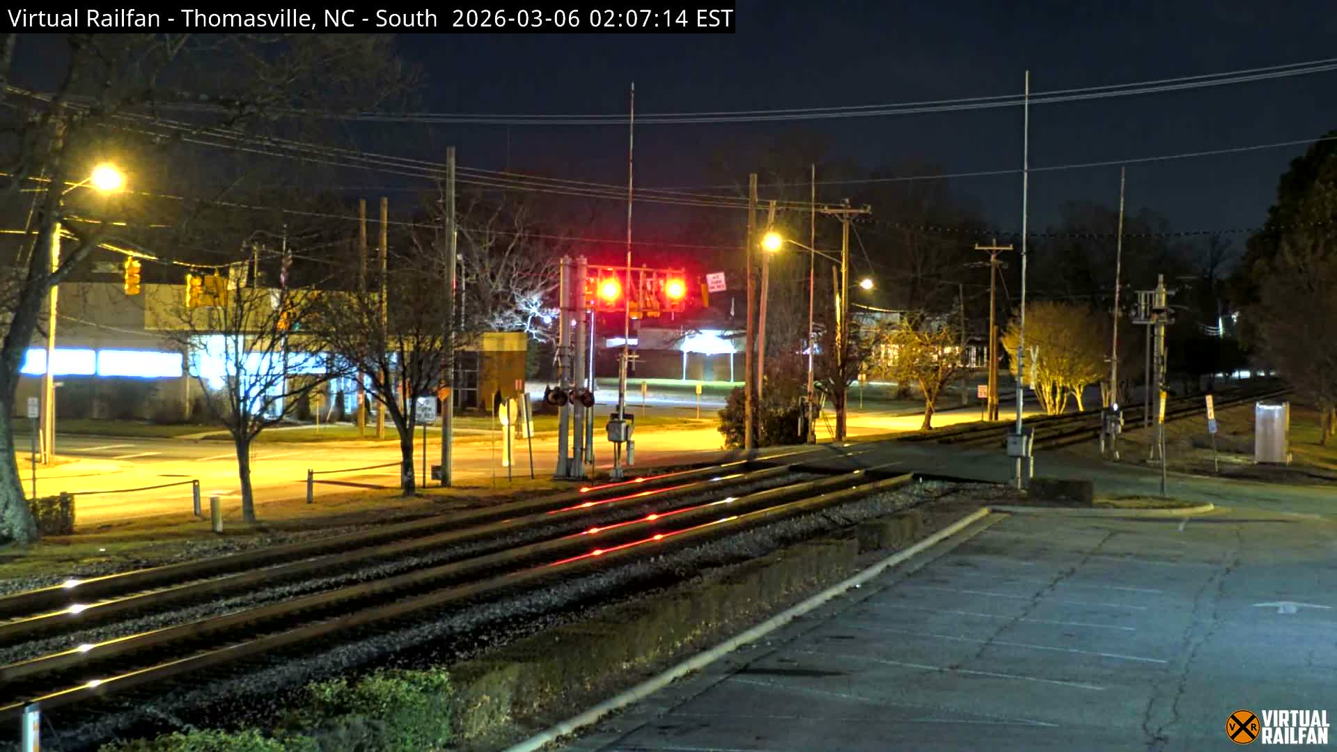 Thomasville Railway Fisher Ferry St. Junction Live Cam - Thomasville, Davidson, North Carolina, USA 