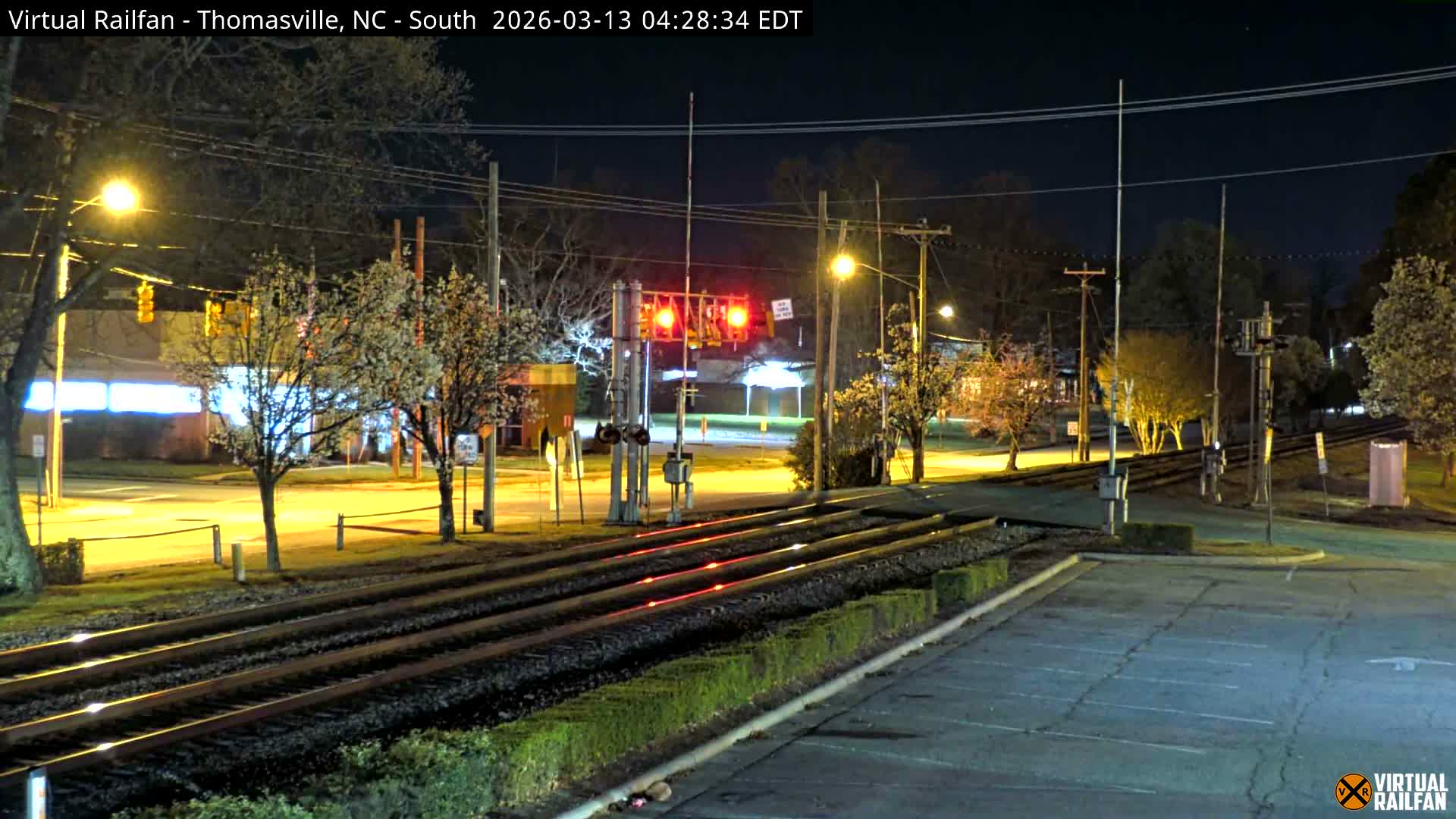 Thomasville Railway Fisher Ferry St. Junction Live Cam - Thomasville, Davidson, North Carolina, USA 