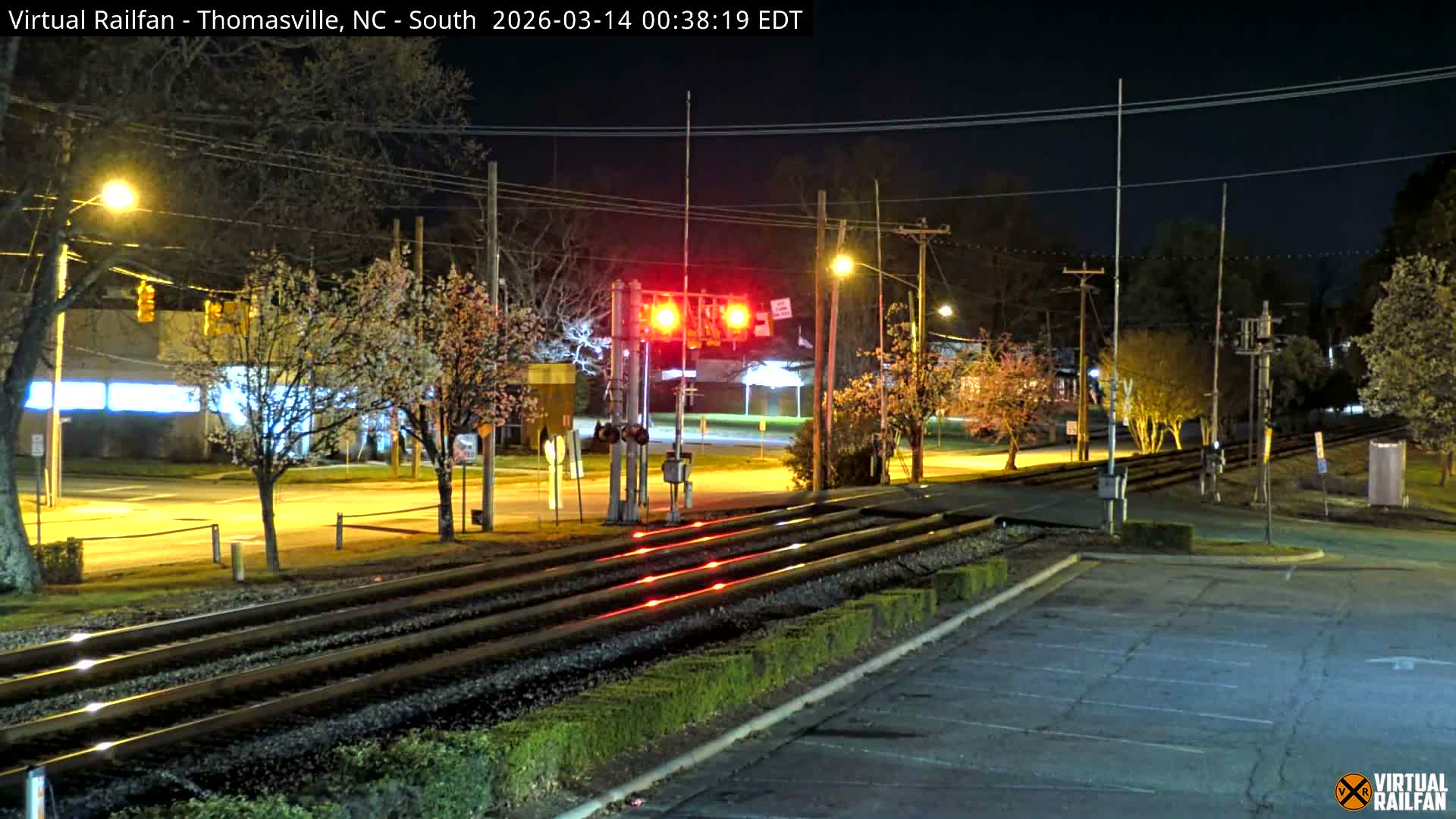 Thomasville Railway Fisher Ferry St. Junction Live Cam - Thomasville, Davidson, North Carolina, USA 