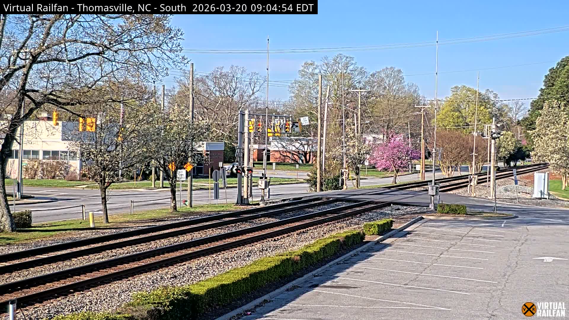 Thomasville Railway Fisher Ferry St. Junction Live Cam - Thomasville, Davidson, North Carolina, USA 