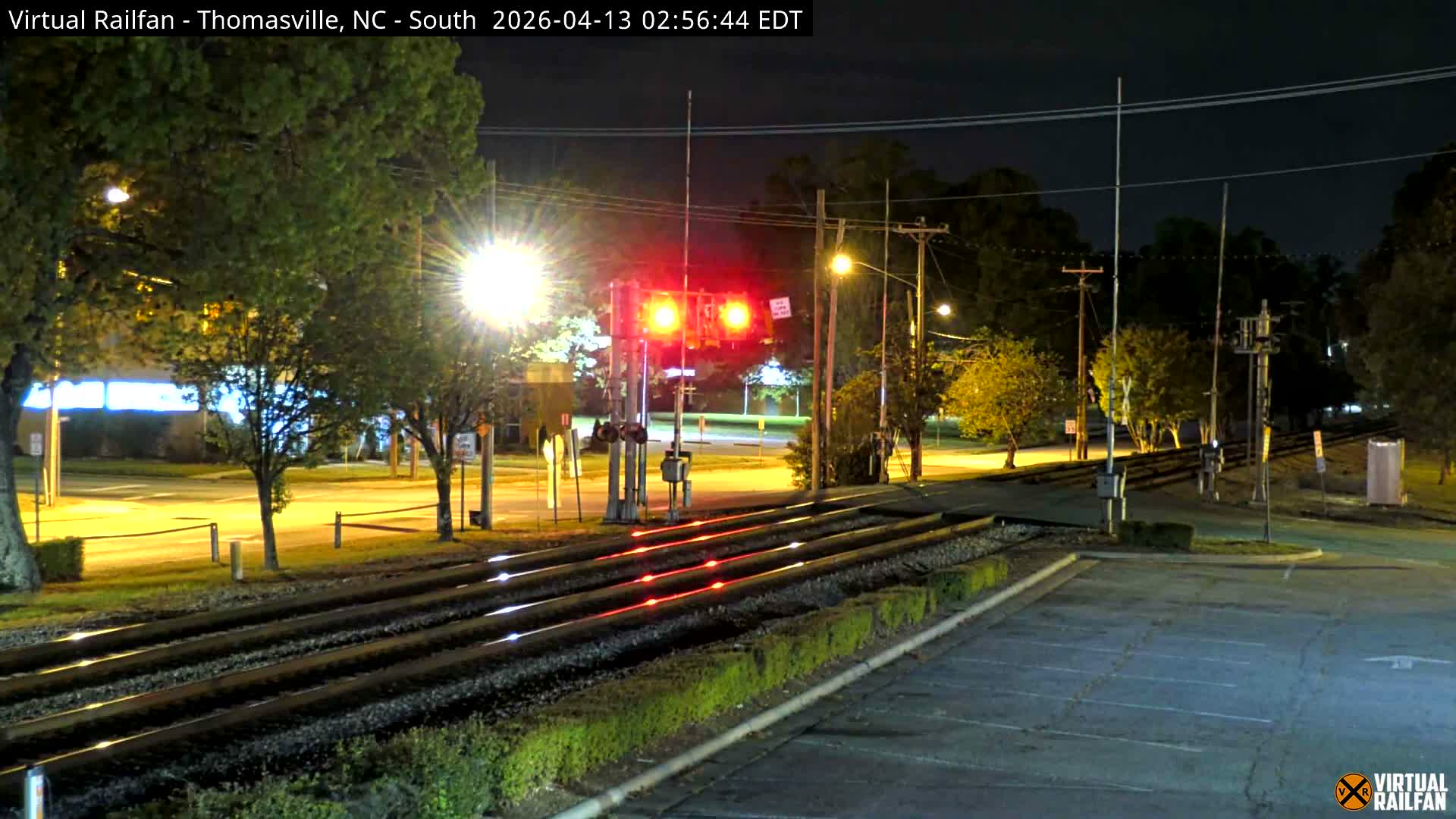Thomasville Railway Fisher Ferry St. Junction Live Cam - Thomasville, Davidson, North Carolina, USA 