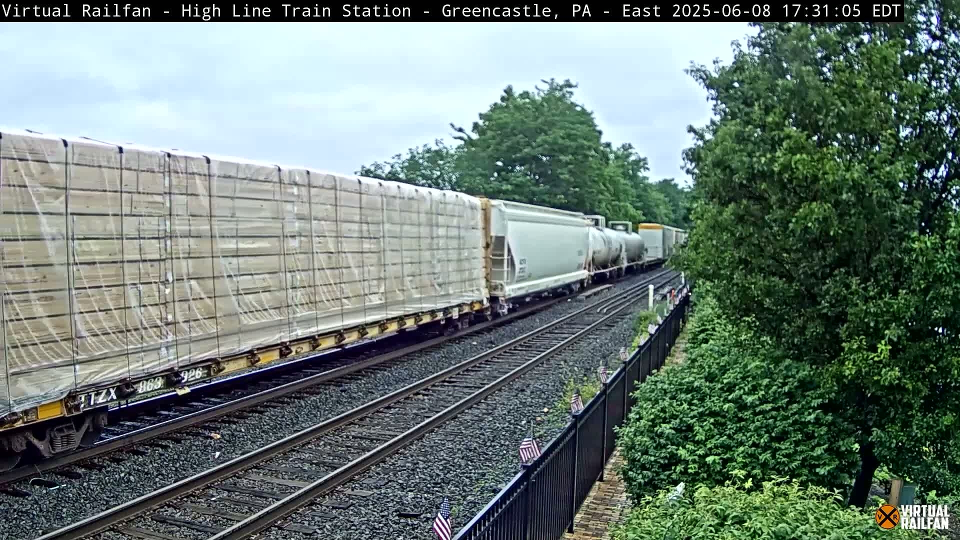 Greencastle Highline Train Station Live Cam - Greencastle, Franklin, Pennsylvania, USA