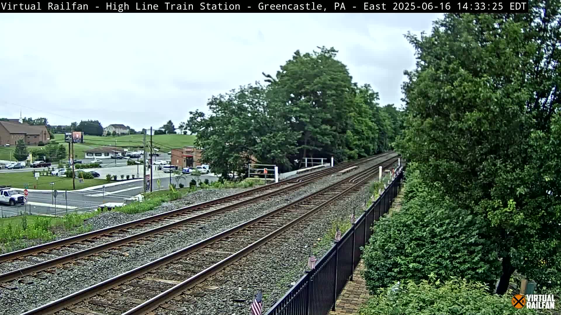 Greencastle Highline Train Station Live Cam - Greencastle, Franklin, Pennsylvania, USA