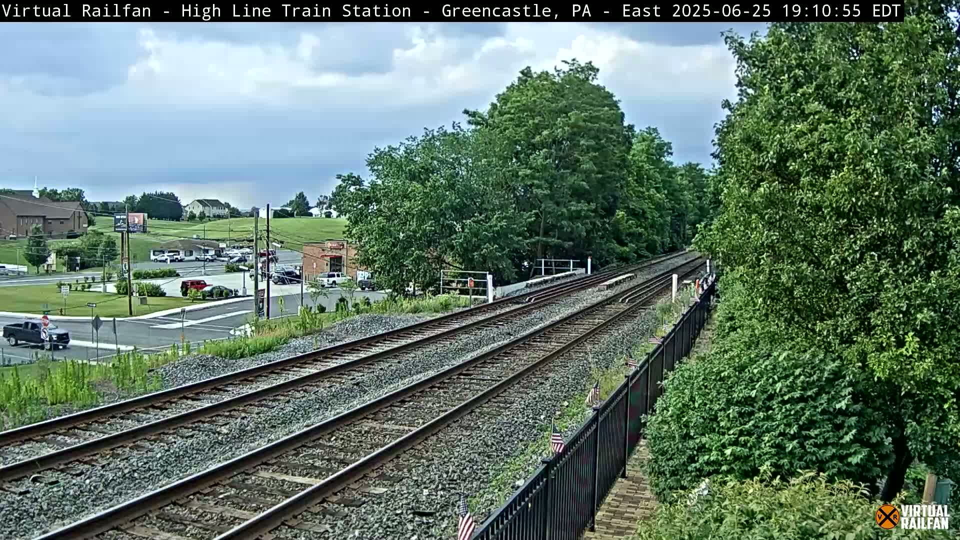 Greencastle Highline Train Station Live Cam - Greencastle, Franklin, Pennsylvania, USA