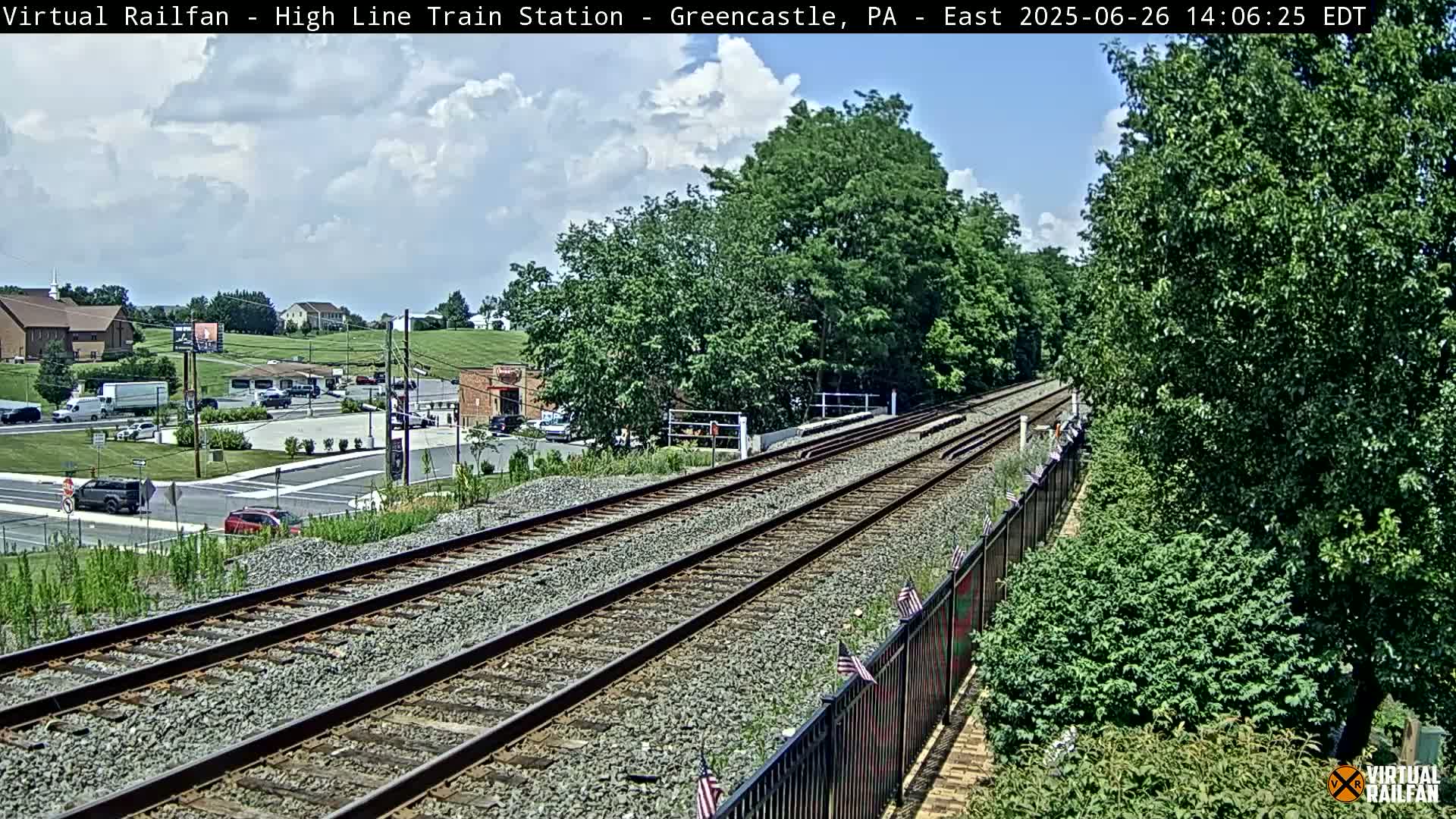 Greencastle Highline Train Station Live Cam - Greencastle, Franklin, Pennsylvania, USA