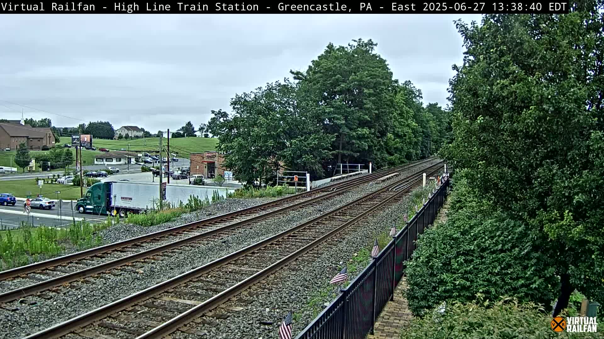 Greencastle Highline Train Station Live Cam - Greencastle, Franklin, Pennsylvania, USA