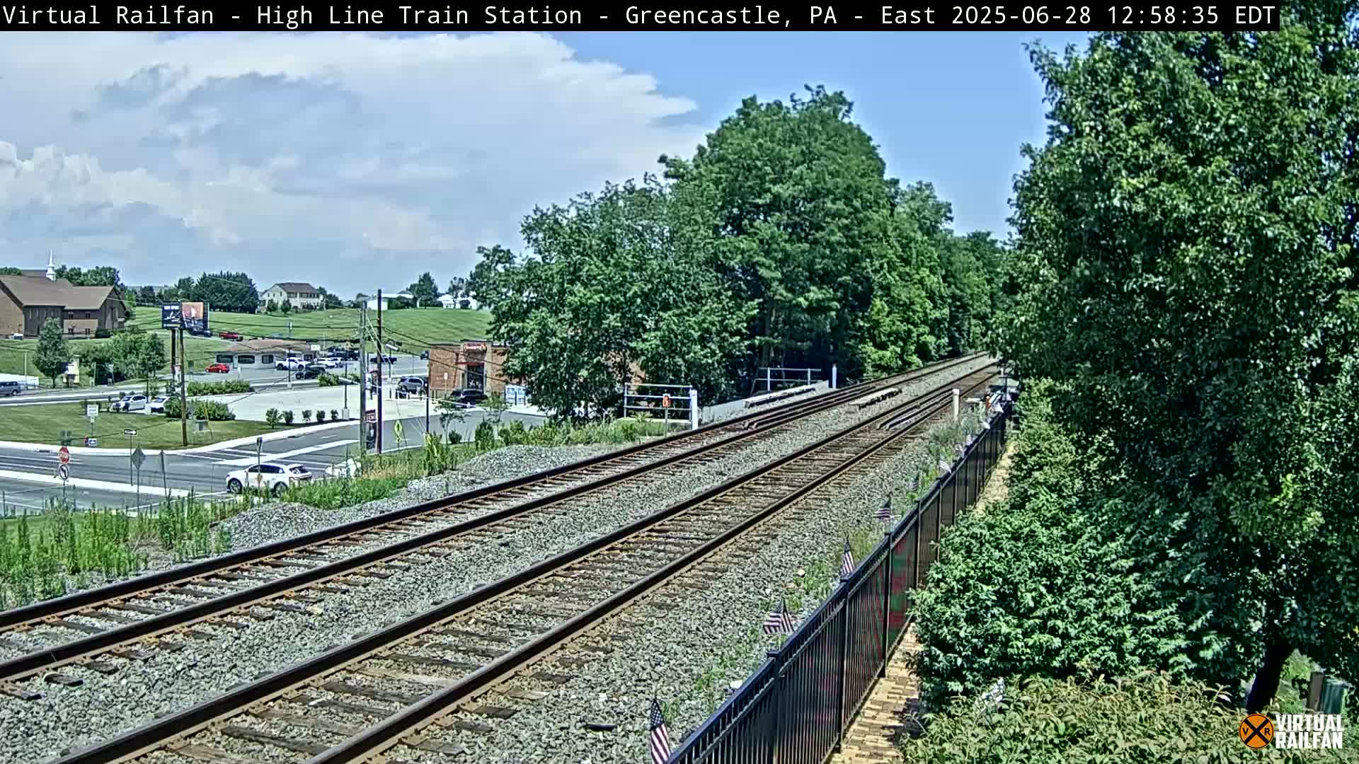 Greencastle Highline Train Station Live Cam - Greencastle, Franklin, Pennsylvania, USA