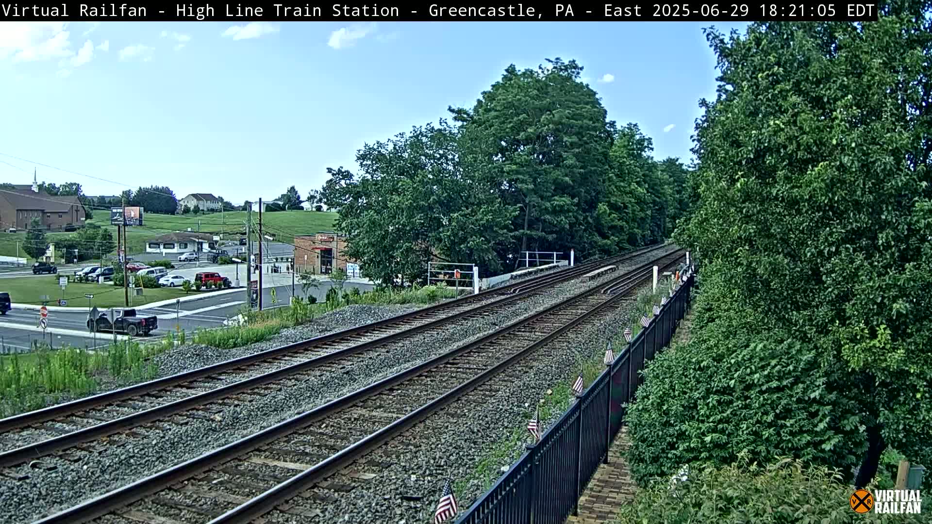 Greencastle Highline Train Station Live Cam - Greencastle, Franklin, Pennsylvania, USA