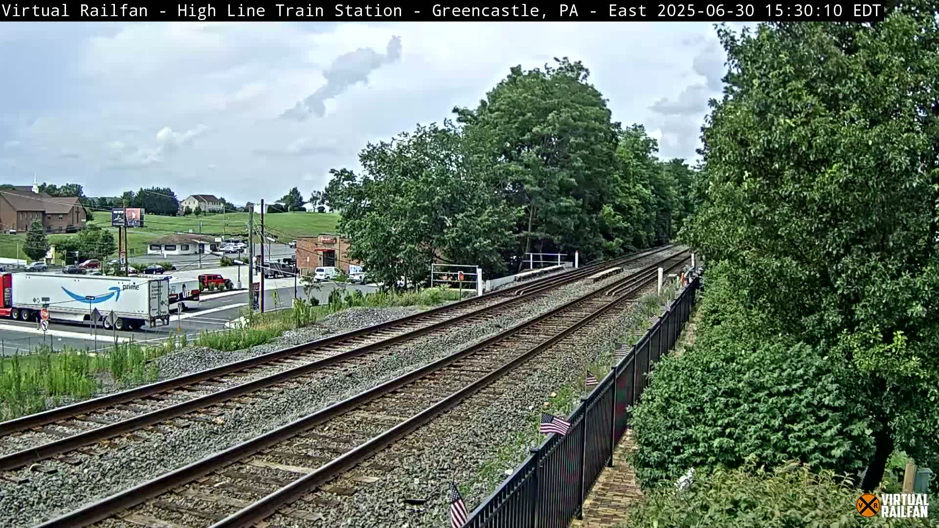 Greencastle Highline Train Station Live Cam - Greencastle, Franklin, Pennsylvania, USA