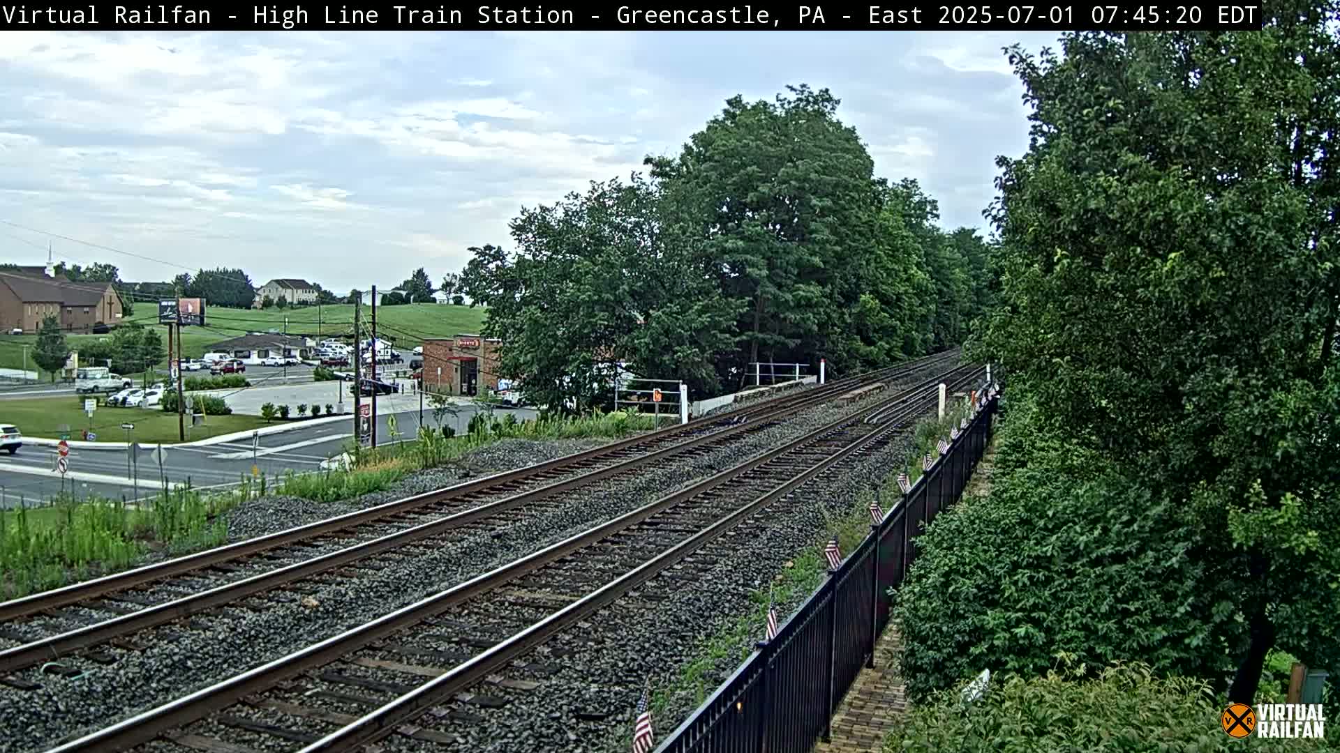 Greencastle Highline Train Station Live Cam - Greencastle, Franklin, Pennsylvania, USA