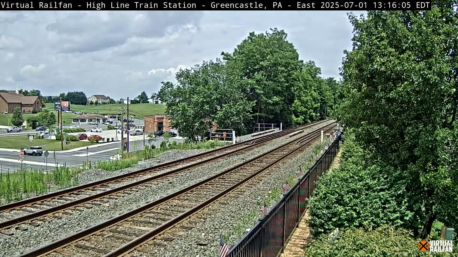 Greencastle Highline Train Station Live Cam - Greencastle, Franklin, Pennsylvania, USA