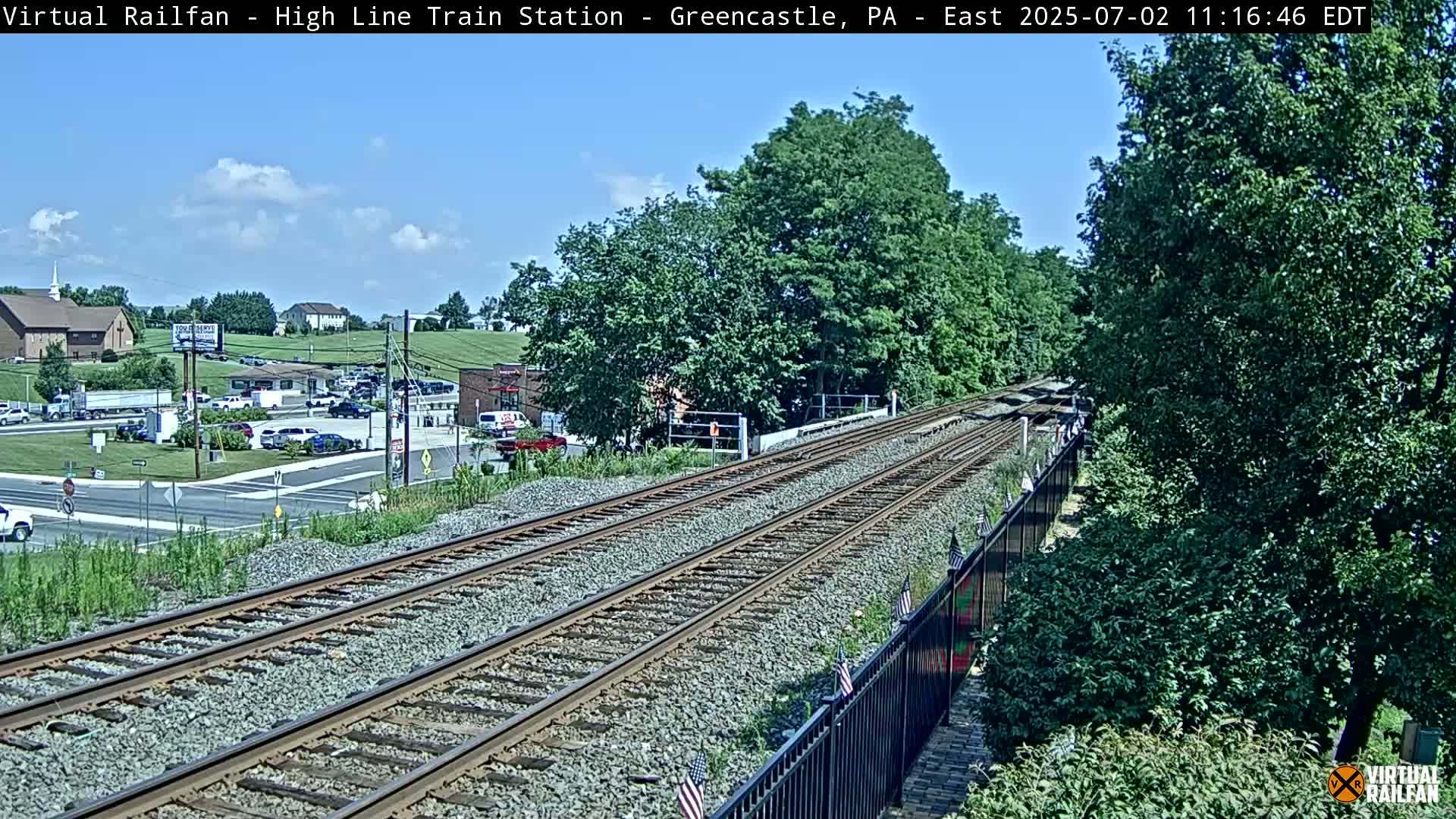 Greencastle Highline Train Station Live Cam - Greencastle, Franklin, Pennsylvania, USA