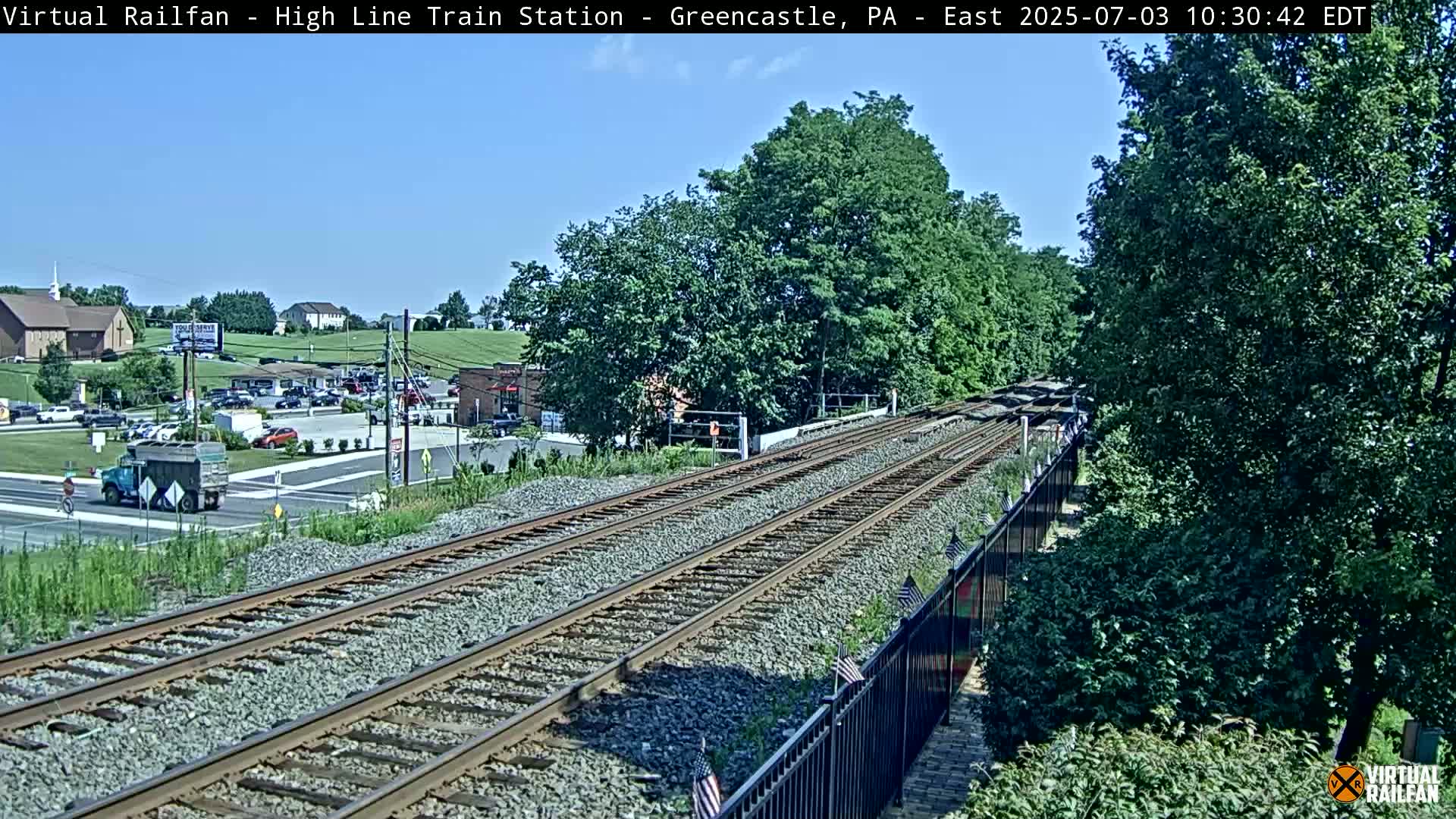 Greencastle Highline Train Station Live Cam - Greencastle, Franklin, Pennsylvania, USA