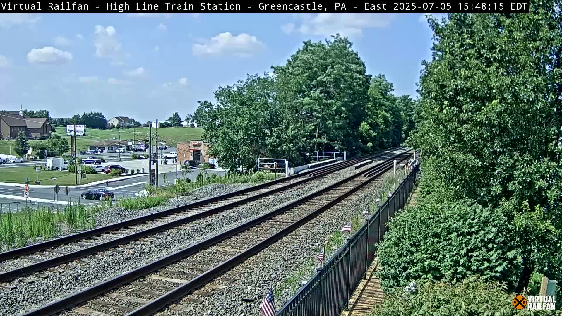 Greencastle Highline Train Station Live Cam - Greencastle, Franklin, Pennsylvania, USA