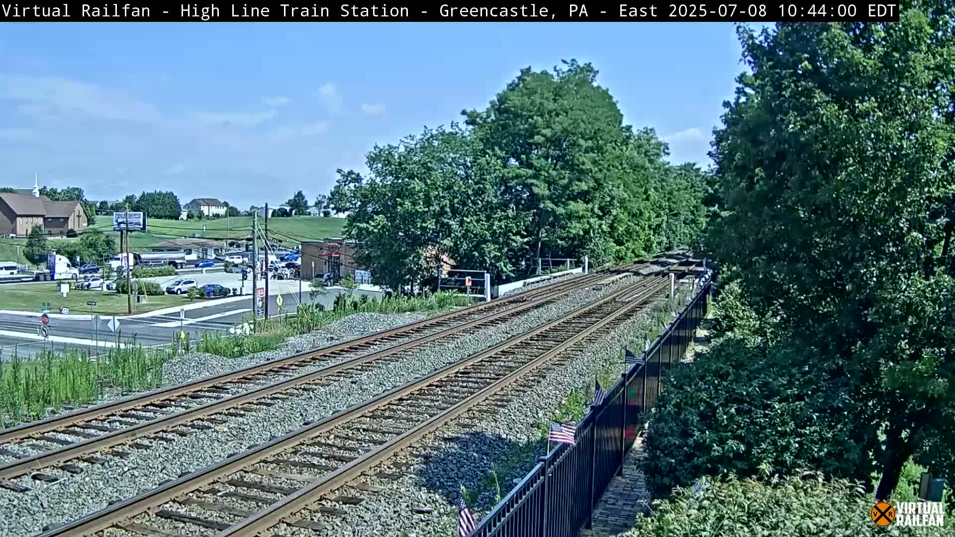 Greencastle Highline Train Station Live Cam - Greencastle, Franklin, Pennsylvania, USA