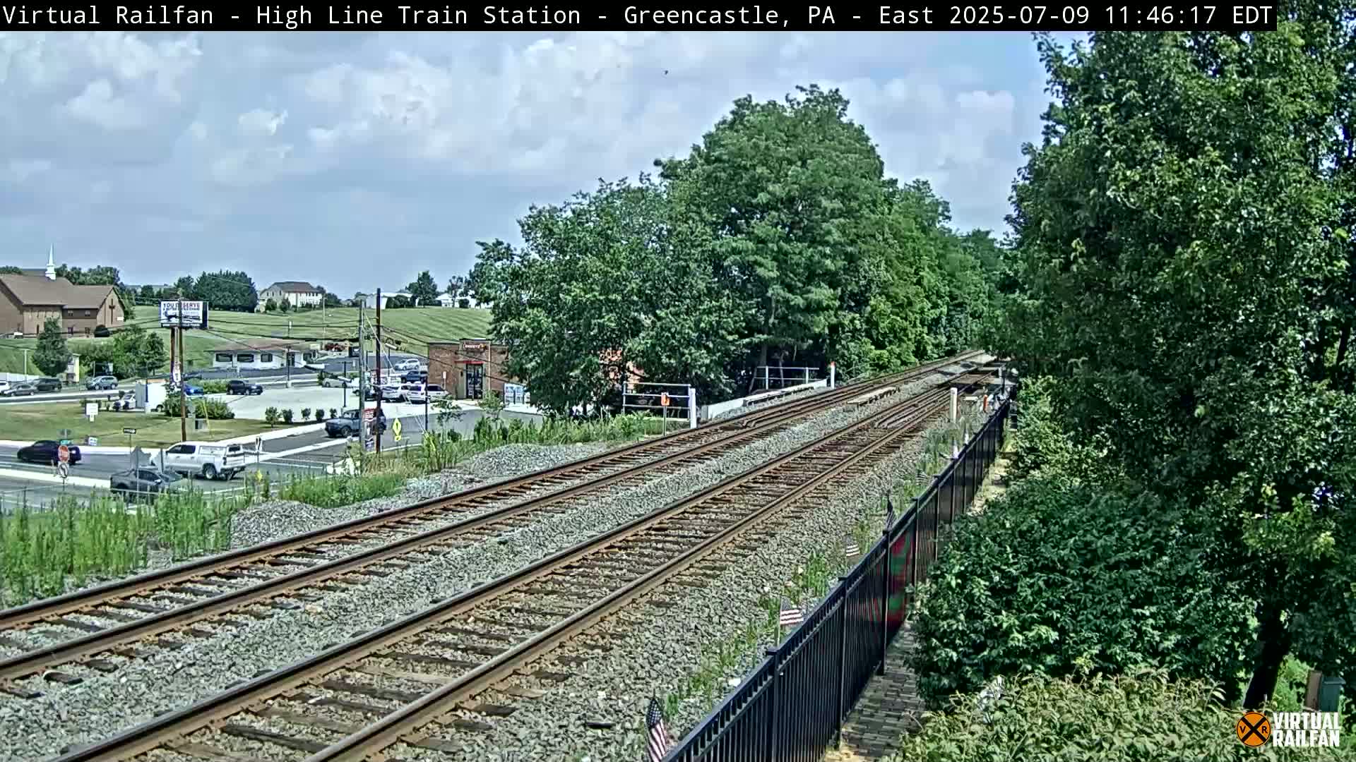 Greencastle Highline Train Station Live Cam - Greencastle, Franklin, Pennsylvania, USA