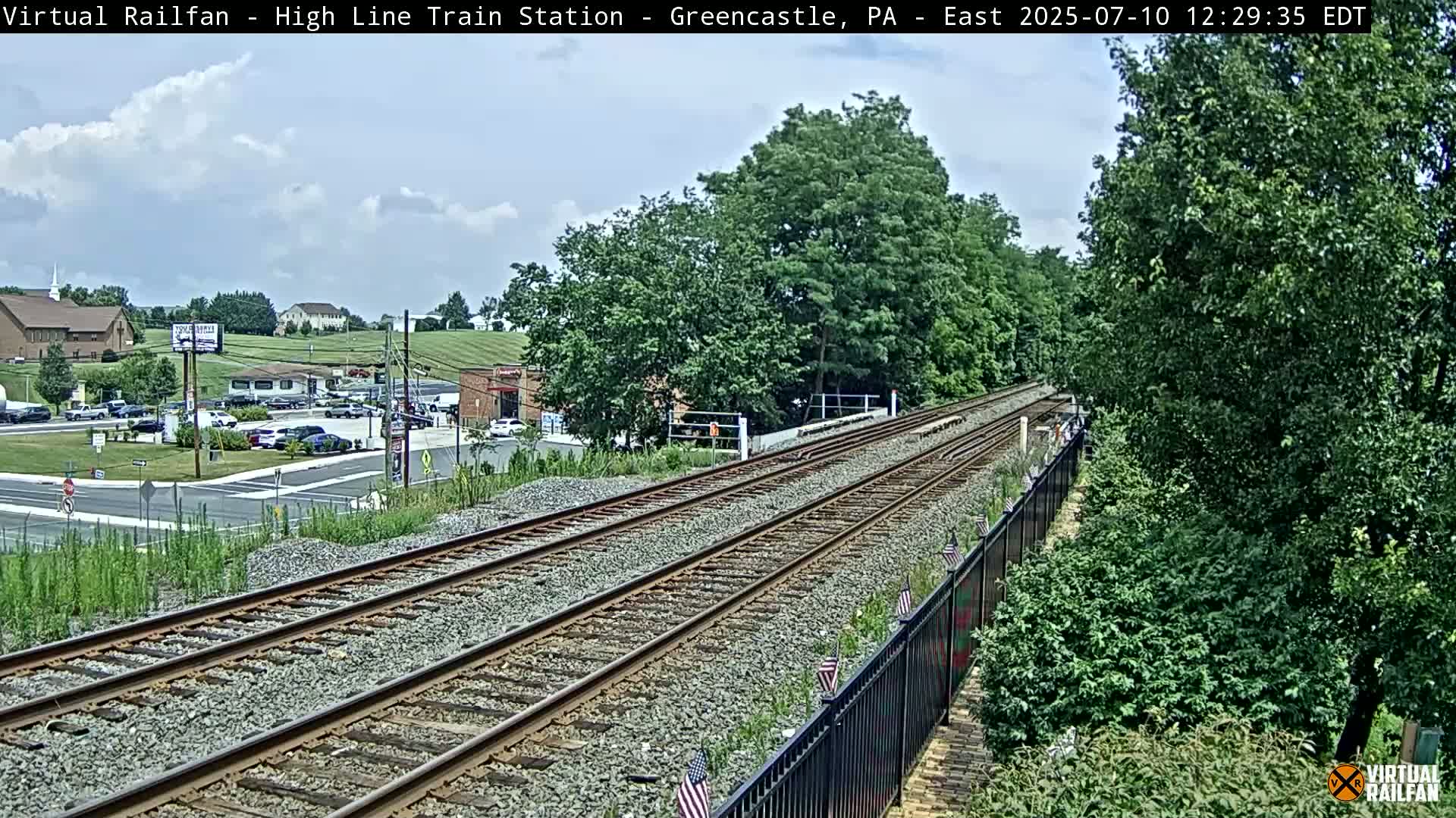 Greencastle Highline Train Station Live Cam - Greencastle, Franklin, Pennsylvania, USA