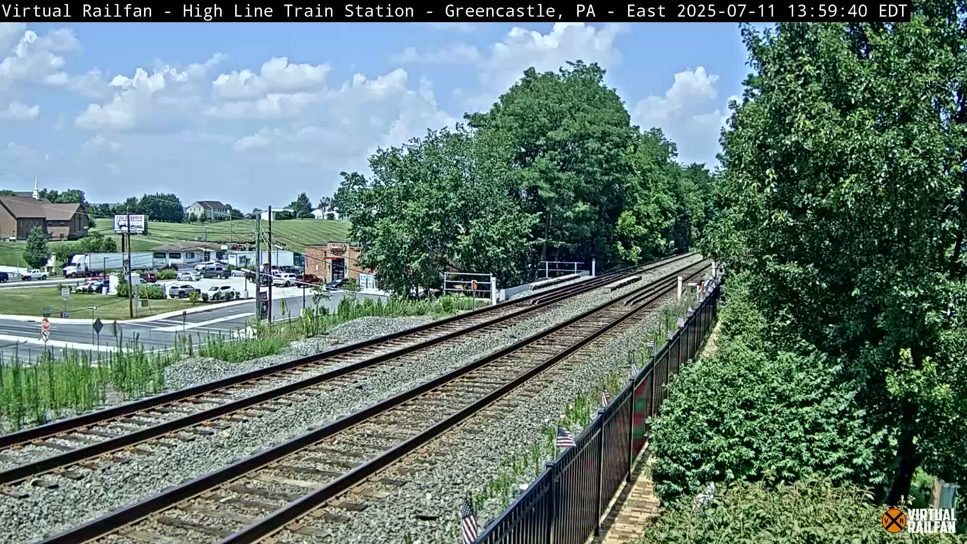 Greencastle Highline Train Station Live Cam - Greencastle, Franklin, Pennsylvania, USA
