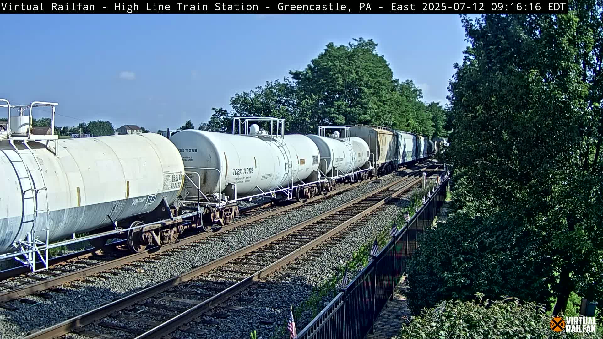 Greencastle Highline Train Station Live Cam - Greencastle, Franklin, Pennsylvania, USA