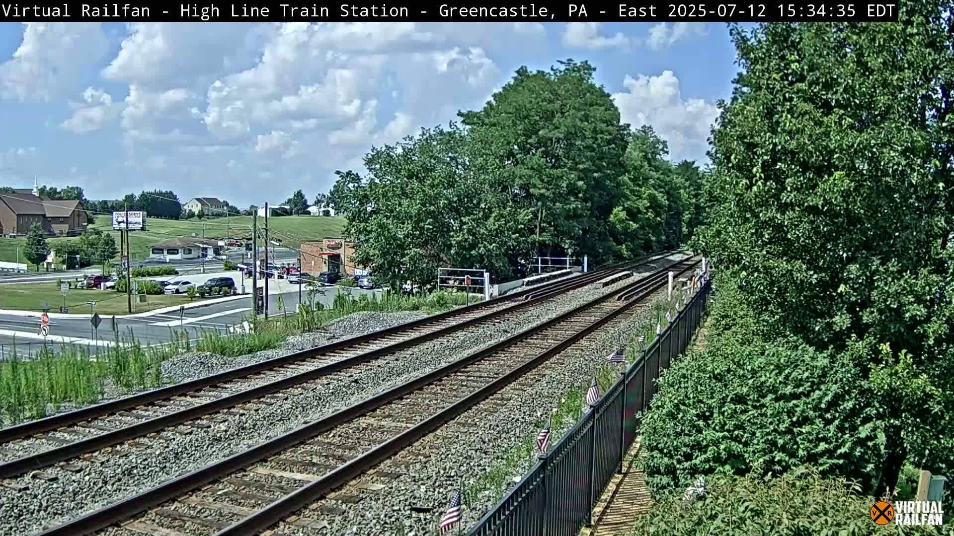 Greencastle Highline Train Station Live Cam - Greencastle, Franklin, Pennsylvania, USA