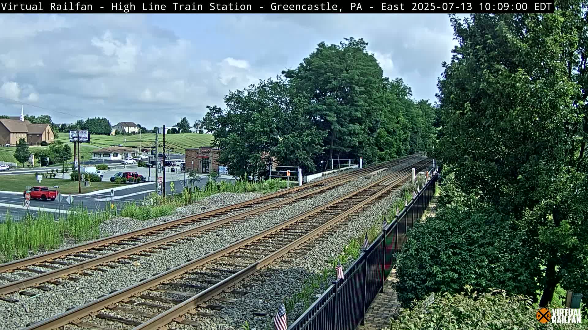 Greencastle Highline Train Station Live Cam - Greencastle, Franklin, Pennsylvania, USA