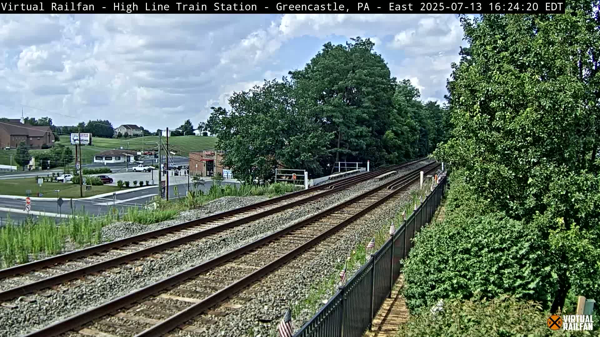 Greencastle Highline Train Station Live Cam - Greencastle, Franklin, Pennsylvania, USA