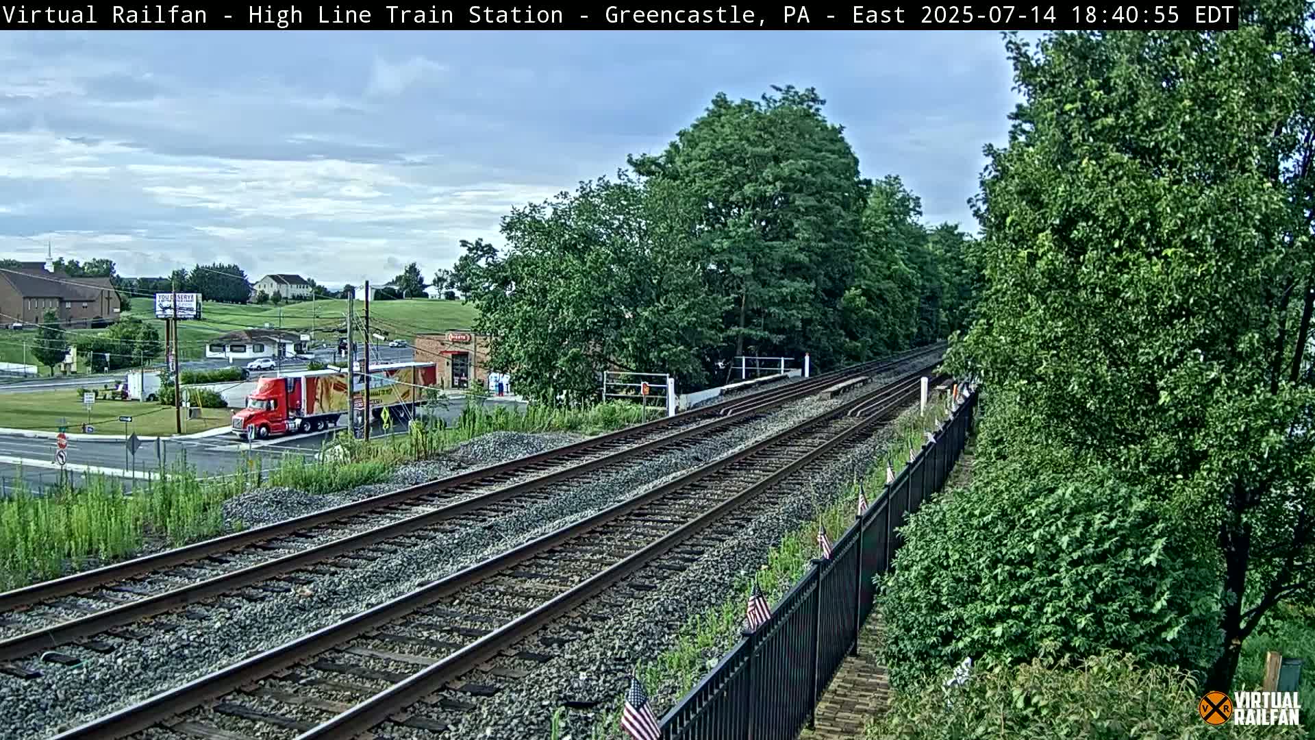 Greencastle Highline Train Station Live Cam - Greencastle, Franklin, Pennsylvania, USA