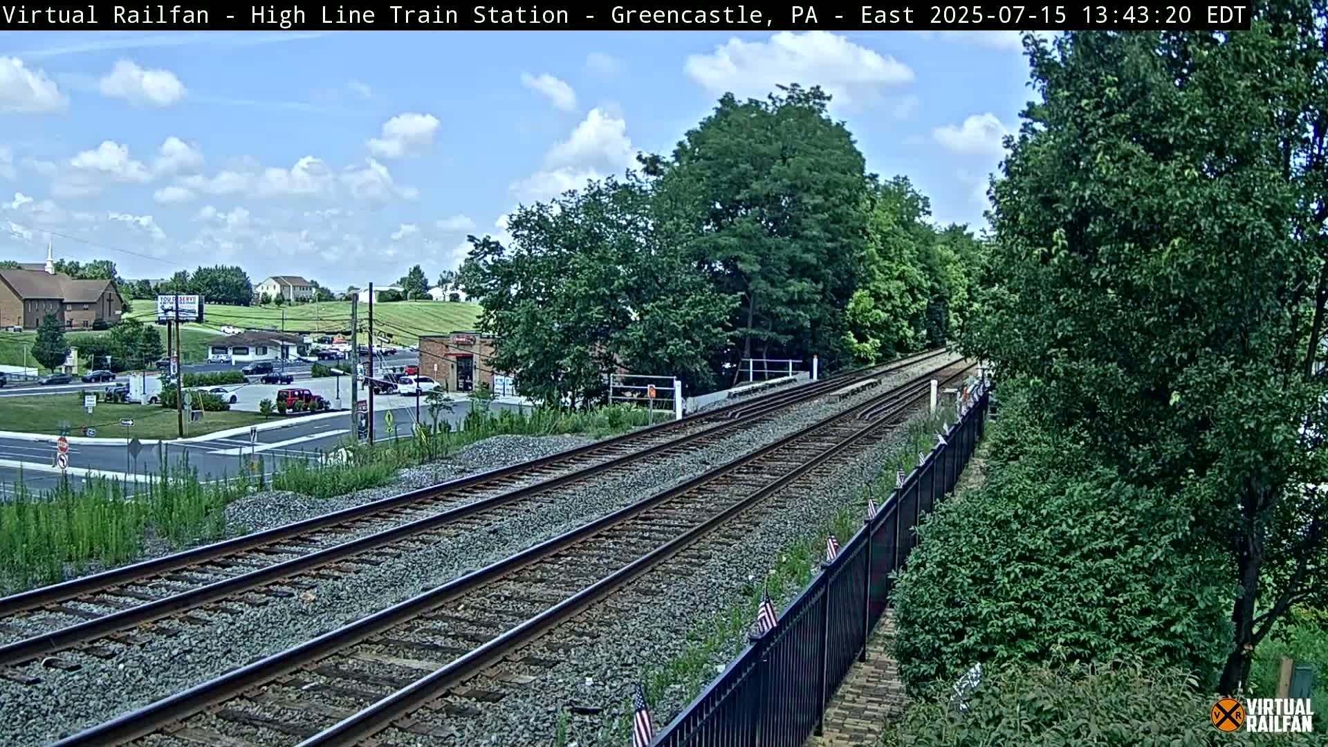 Greencastle Highline Train Station Live Cam - Greencastle, Franklin, Pennsylvania, USA