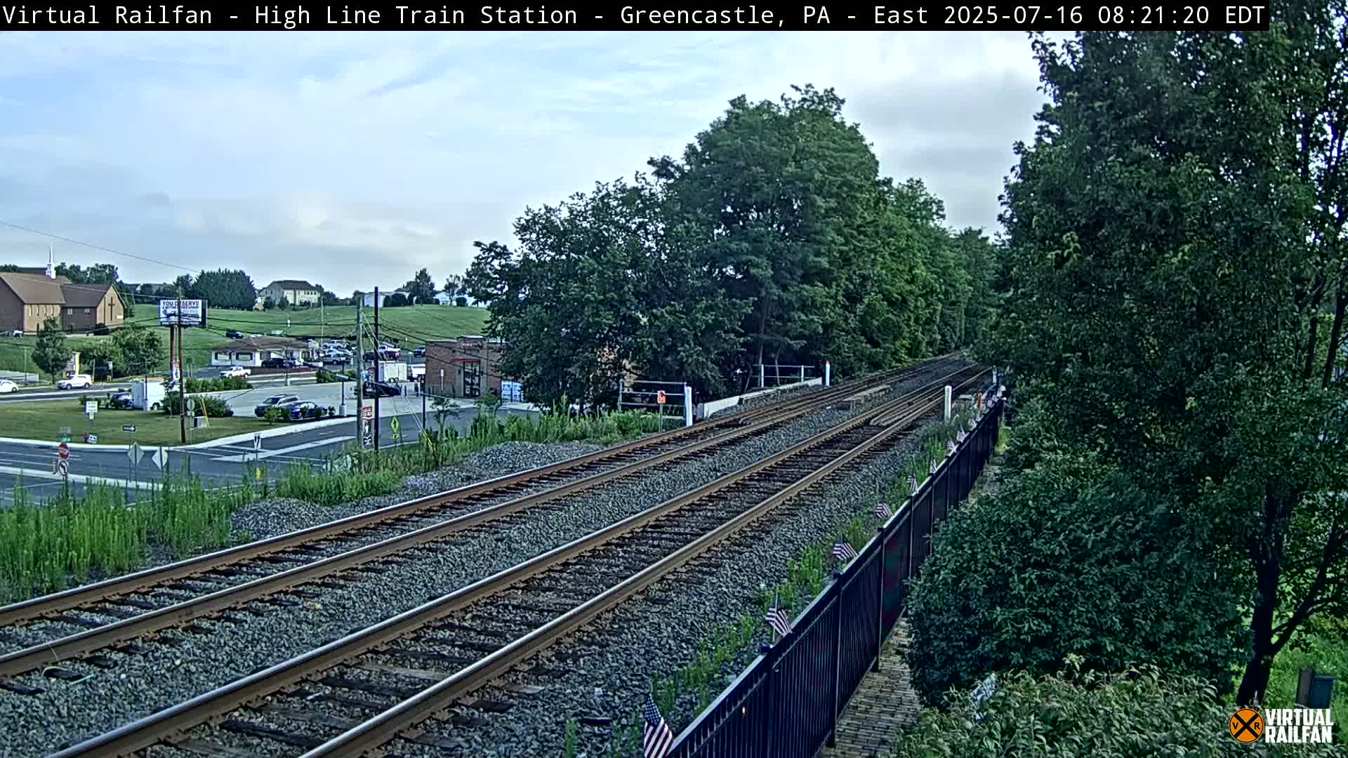 Greencastle Highline Train Station Live Cam - Greencastle, Franklin, Pennsylvania, USA