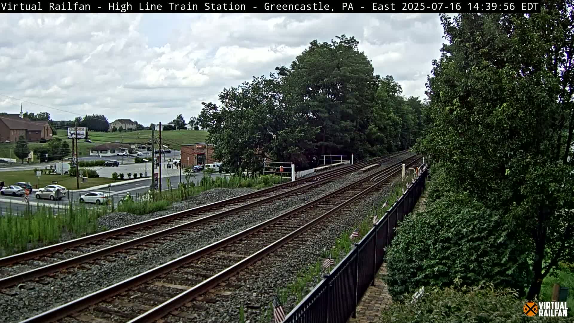 Greencastle Highline Train Station Live Cam - Greencastle, Franklin, Pennsylvania, USA