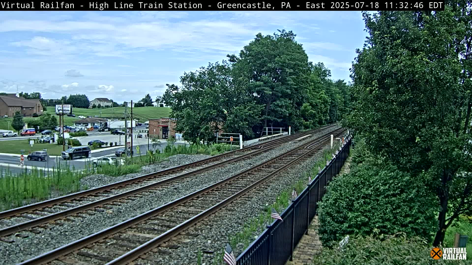 Greencastle Highline Train Station Live Cam - Greencastle, Franklin, Pennsylvania, USA
