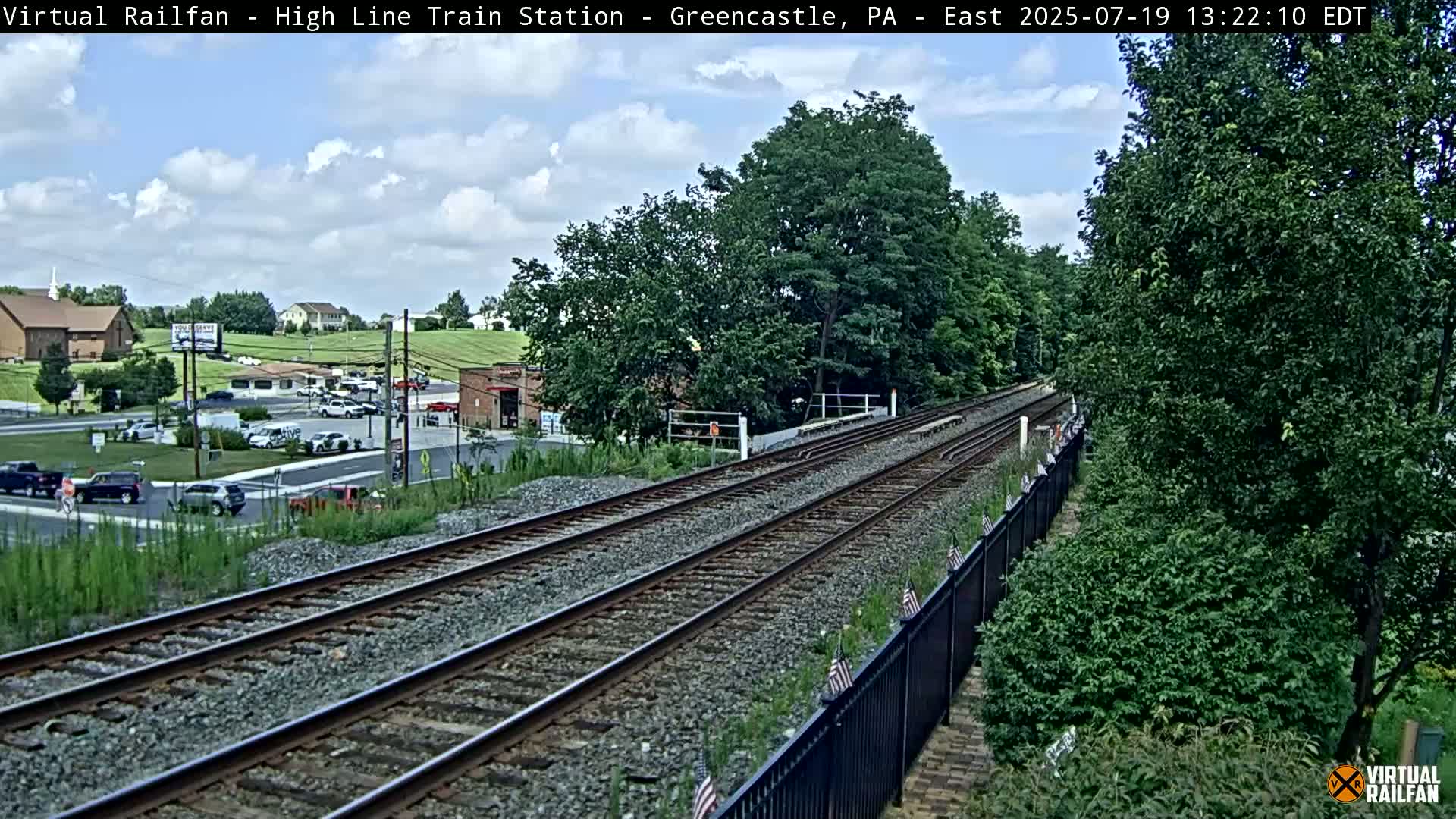 Greencastle Highline Train Station Live Cam - Greencastle, Franklin, Pennsylvania, USA