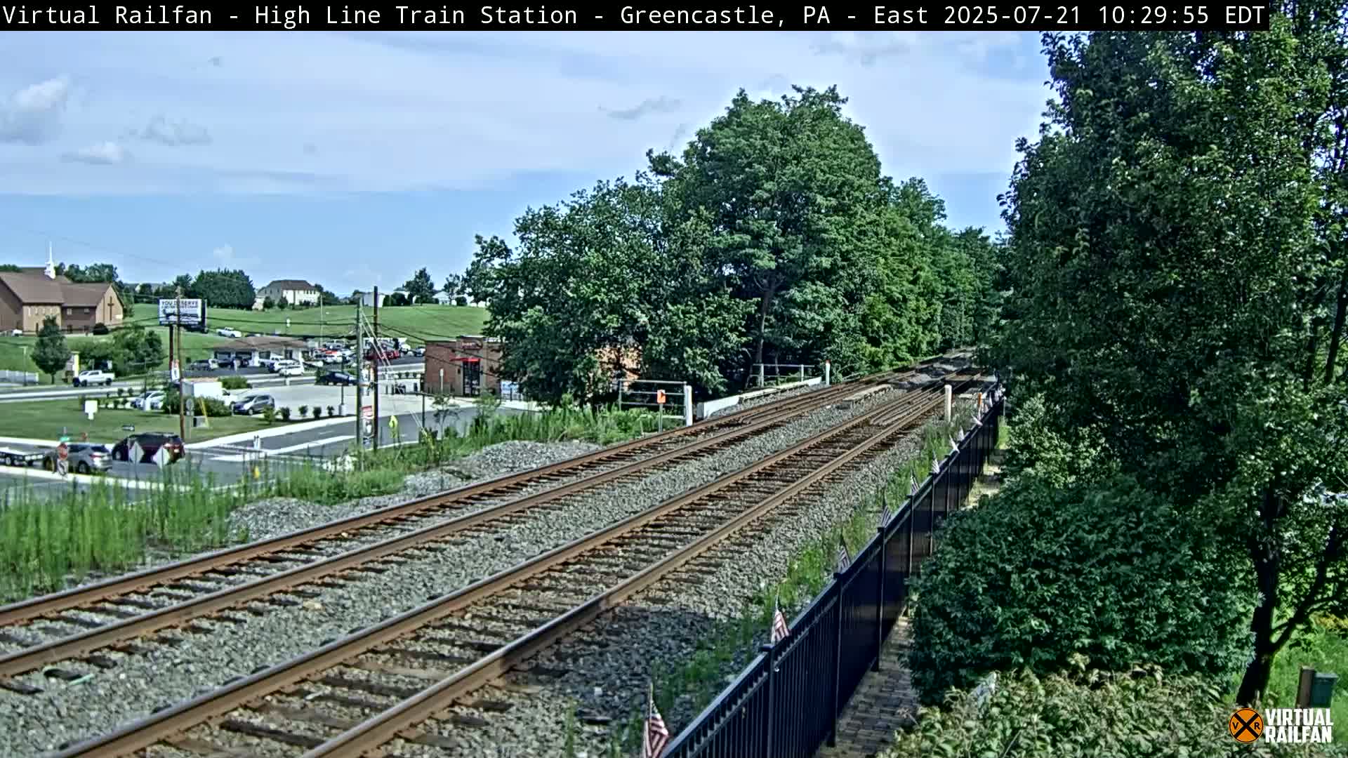 Greencastle Highline Train Station Live Cam - Greencastle, Franklin, Pennsylvania, USA