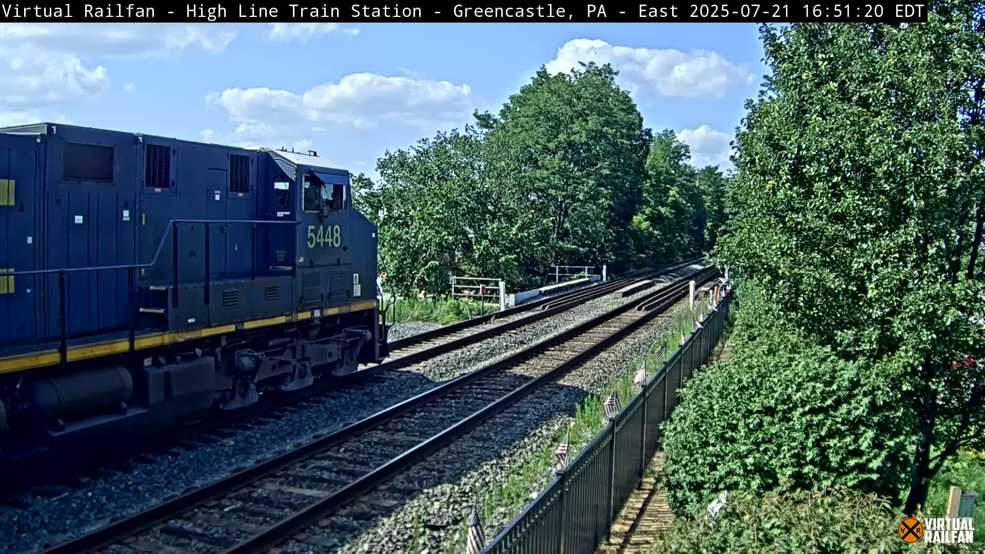 Greencastle Highline Train Station Live Cam - Greencastle, Franklin, Pennsylvania, USA