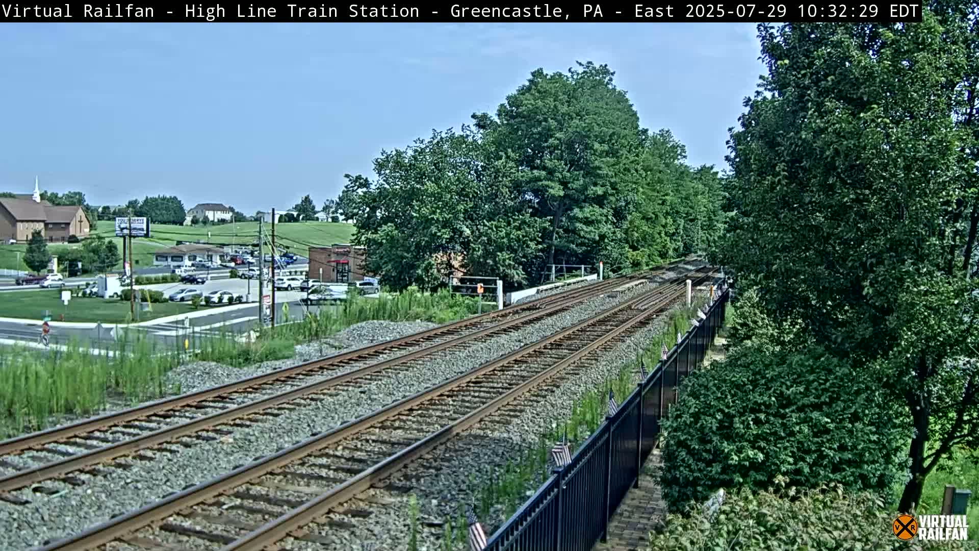 Greencastle Highline Train Station Live Cam - Greencastle, Franklin, Pennsylvania, USA
