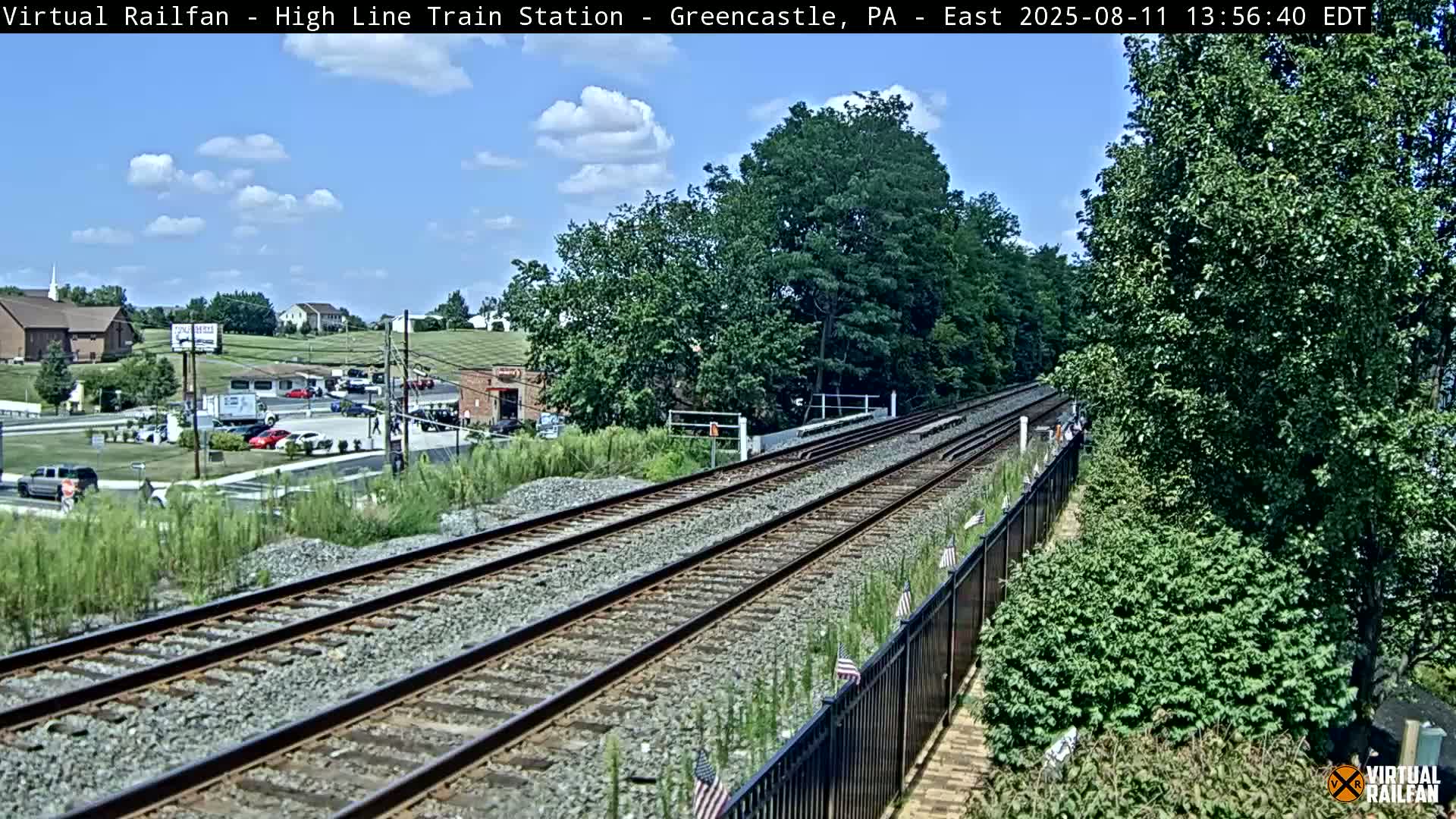 Greencastle Highline Train Station Live Cam - Greencastle, Franklin, Pennsylvania, USA
