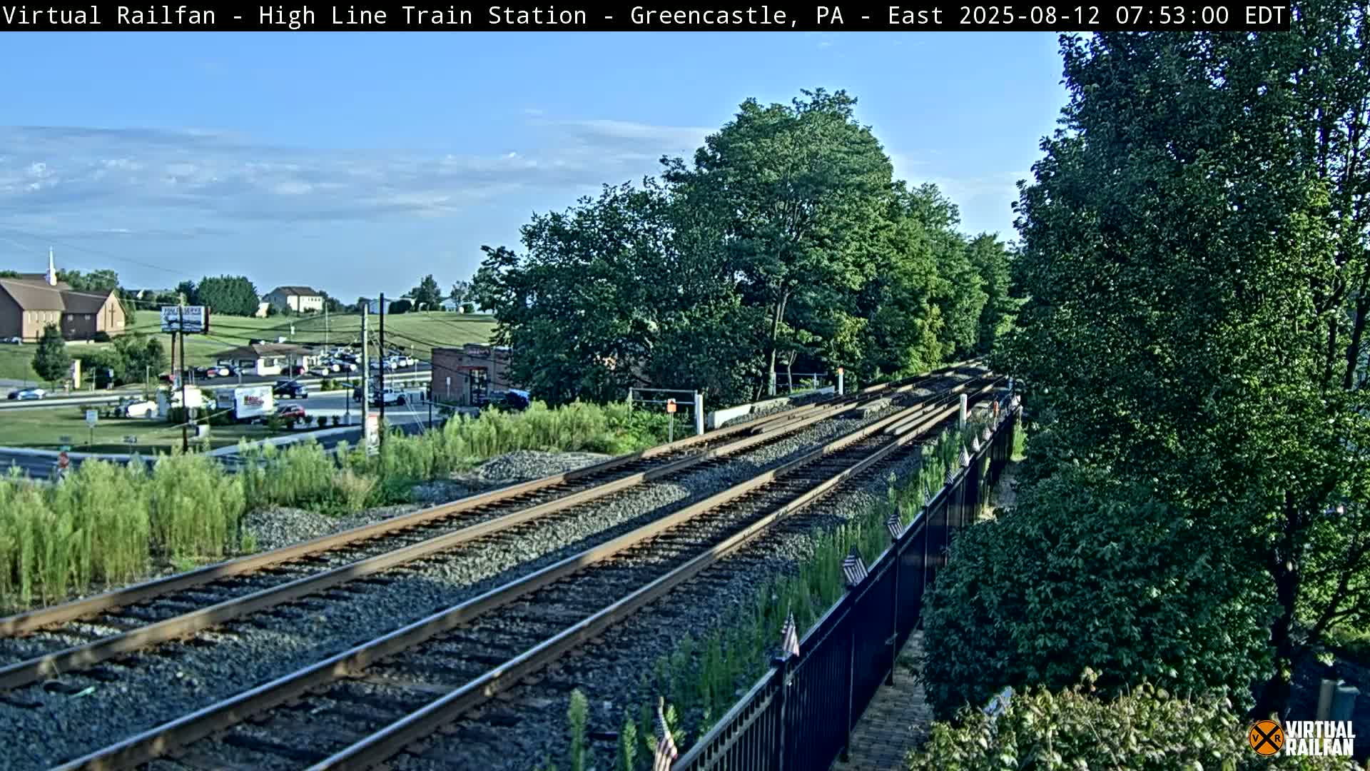 Greencastle Highline Train Station Live Cam - Greencastle, Franklin, Pennsylvania, USA