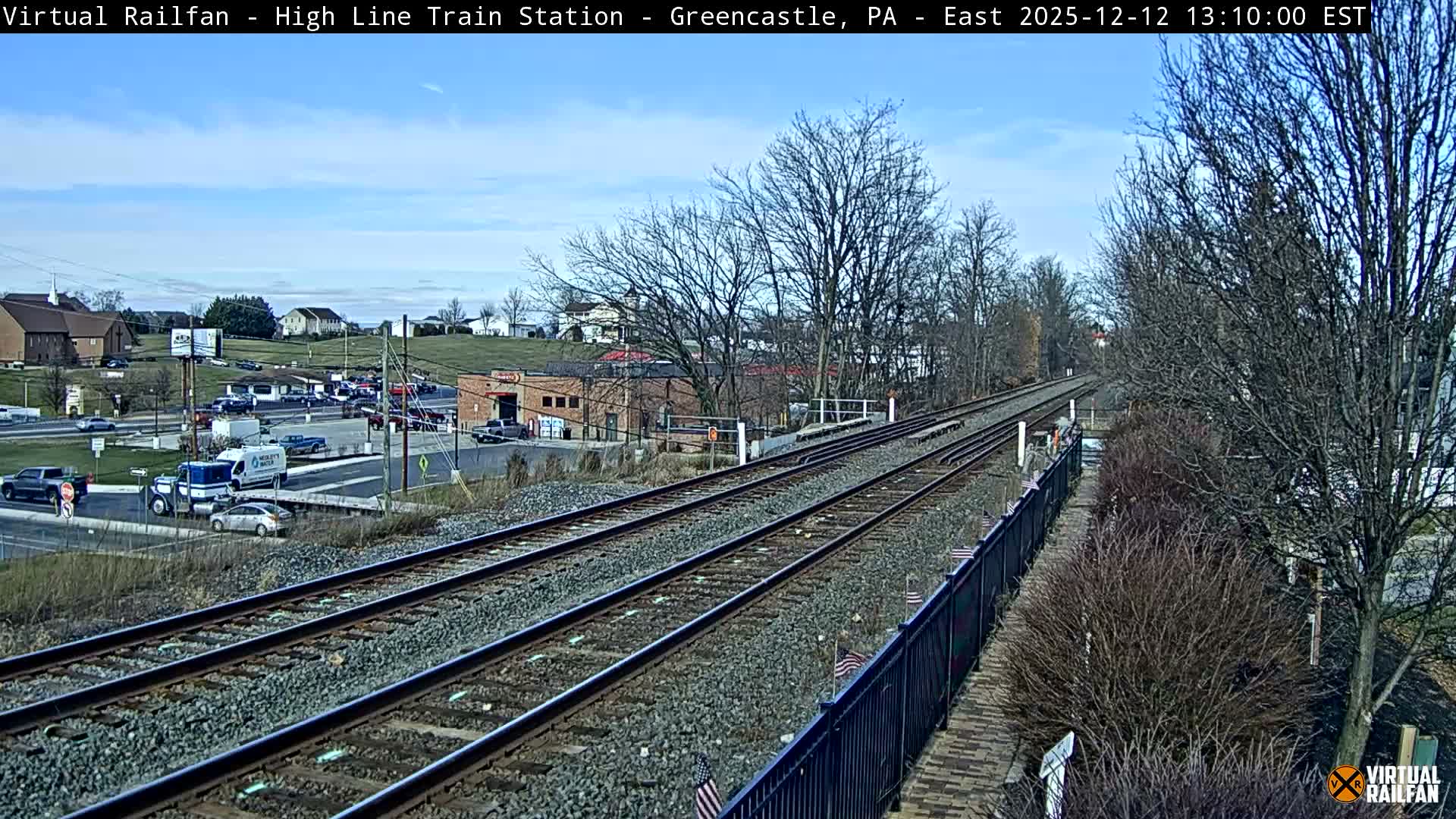 Greencastle Highline Train Station Live Cam - Greencastle, Franklin, Pennsylvania, USA