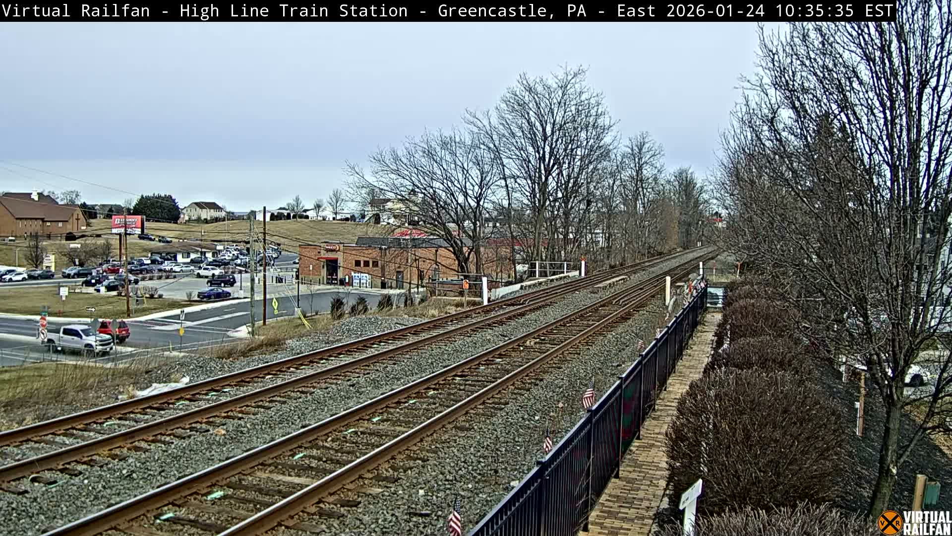 Greencastle Highline Train Station Live Cam - Greencastle, Franklin, Pennsylvania, USA