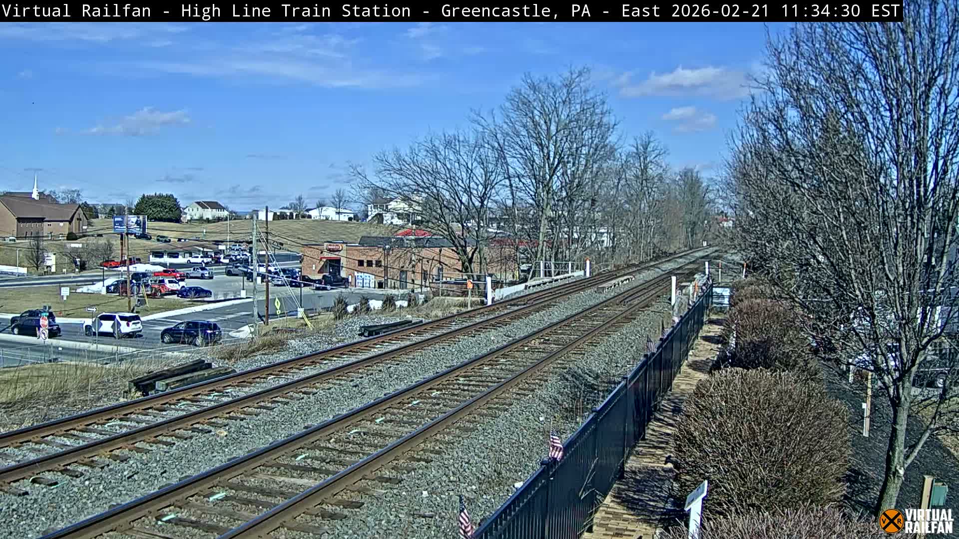 Greencastle Highline Train Station Live Cam - Greencastle, Franklin, Pennsylvania, USA