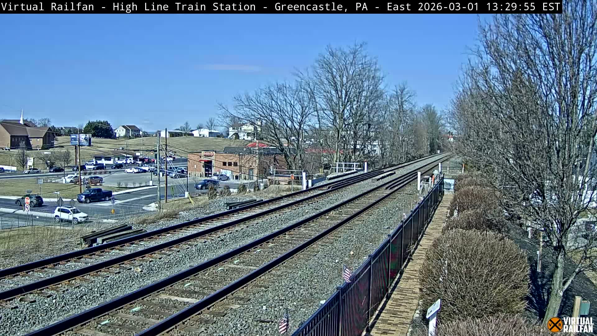 Greencastle Highline Train Station Live Cam - Greencastle, Franklin, Pennsylvania, USA