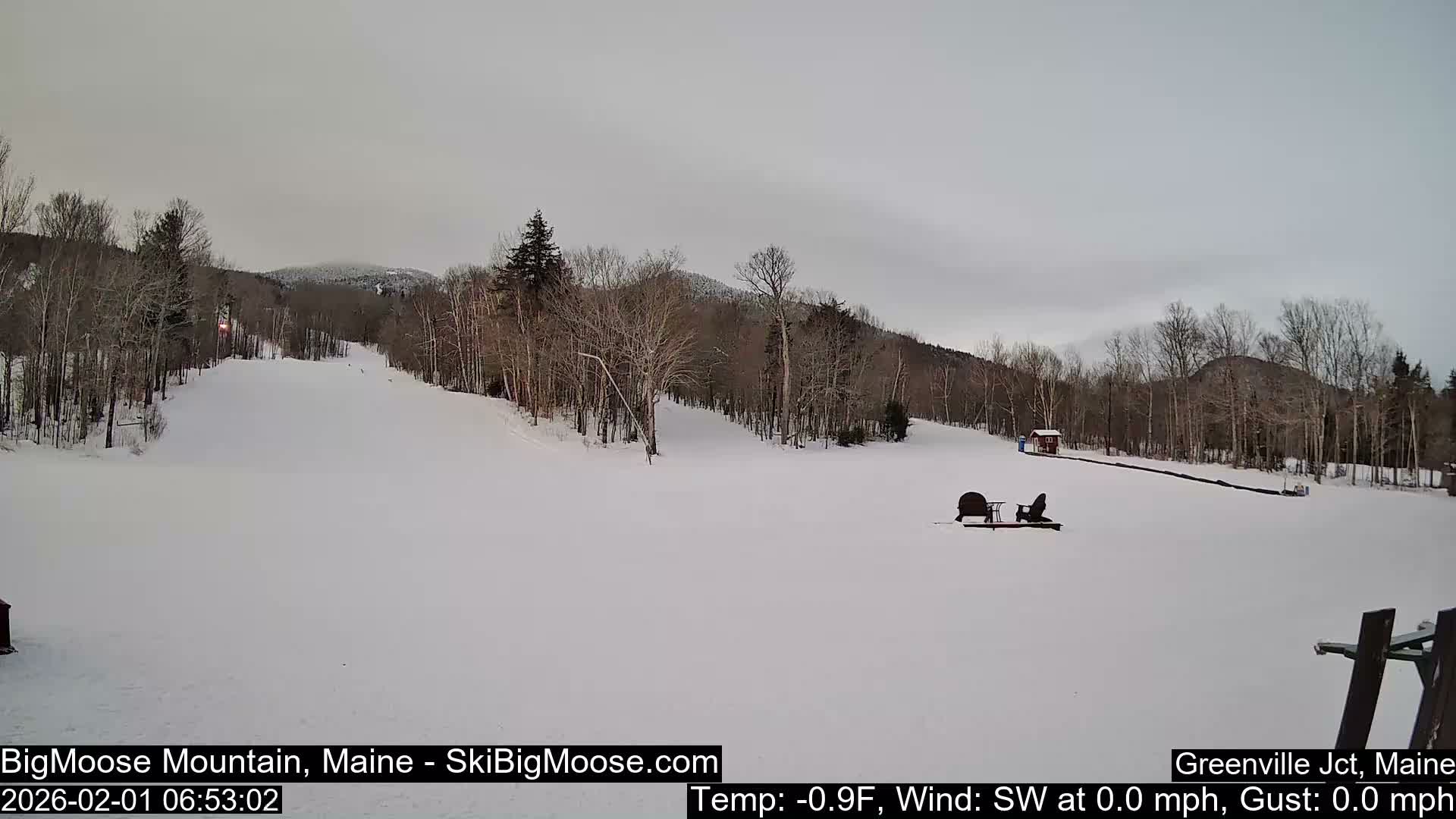 Big Moose Mountain Ski Live Cam - Greenville, Maine, USA