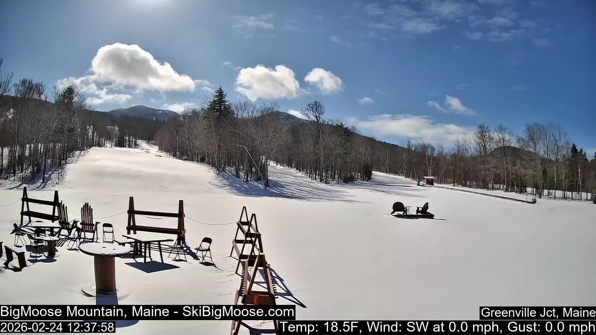 Big Moose Mountain Ski Live Cam - Greenville, Maine, USA