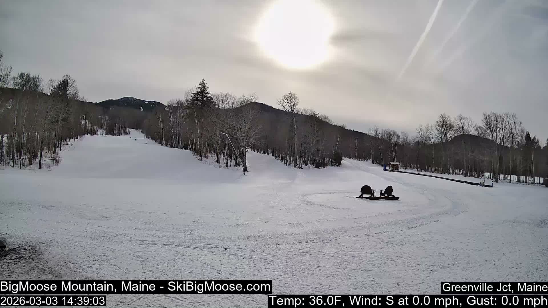 Big Moose Mountain Ski Live Cam - Greenville, Maine, USA