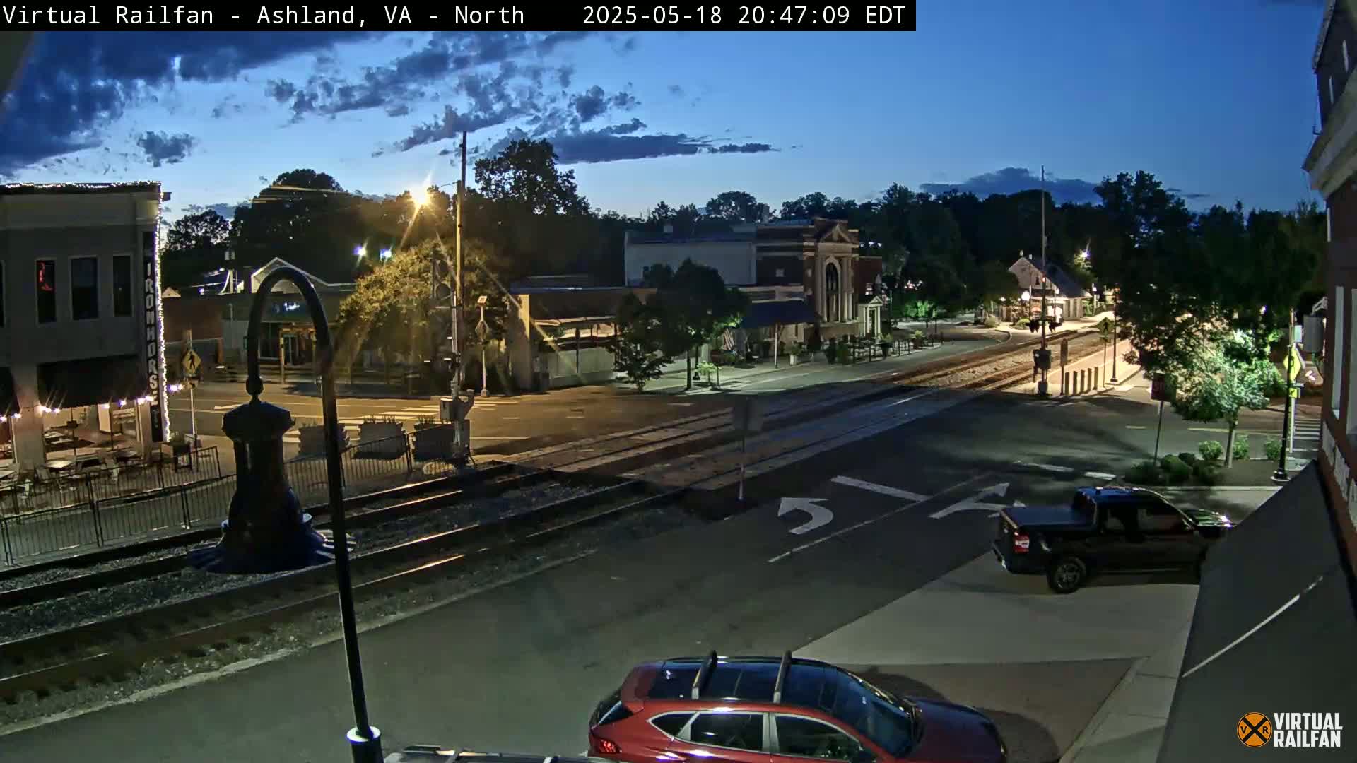 Ashland City East View & Railway Road Live Cam -  Ashland, Hanover, Virginia, USA 