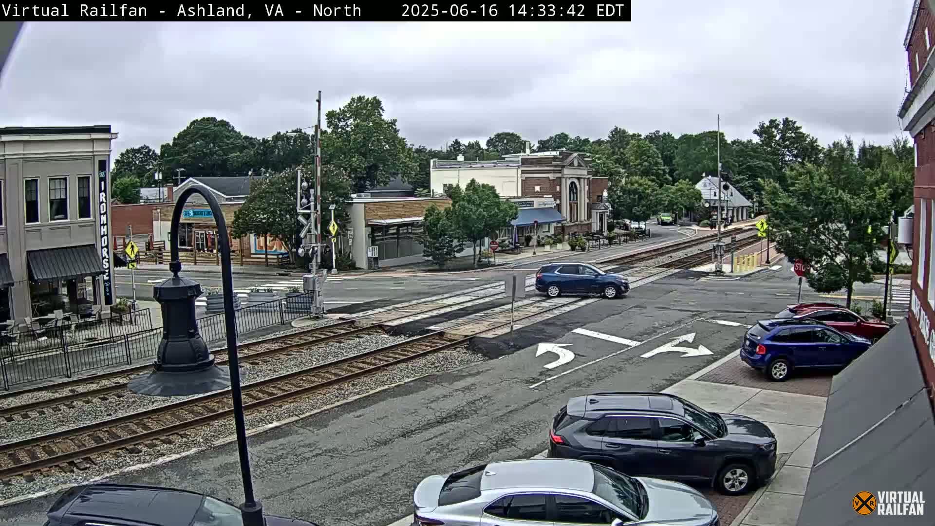 Ashland City East View & Railway Road Live Cam -  Ashland, Hanover, Virginia, USA 