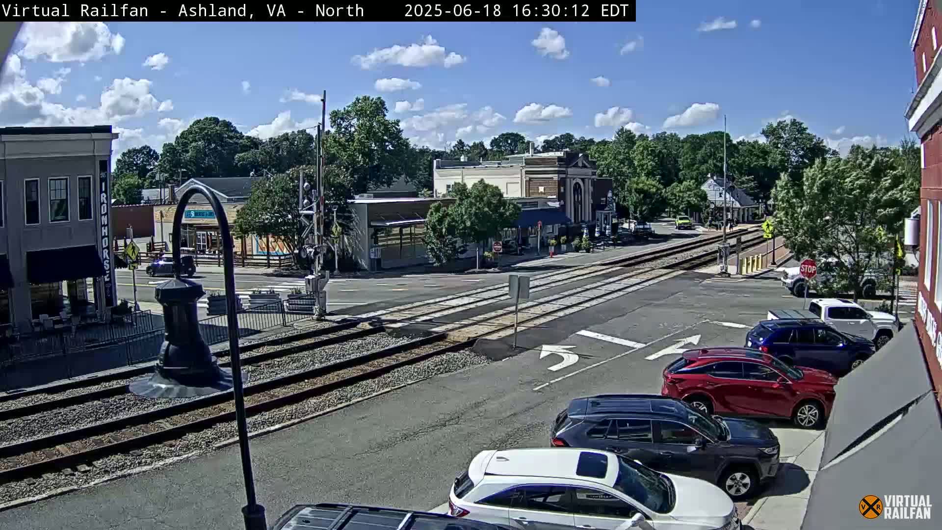 Ashland City East View & Railway Road Live Cam -  Ashland, Hanover, Virginia, USA 