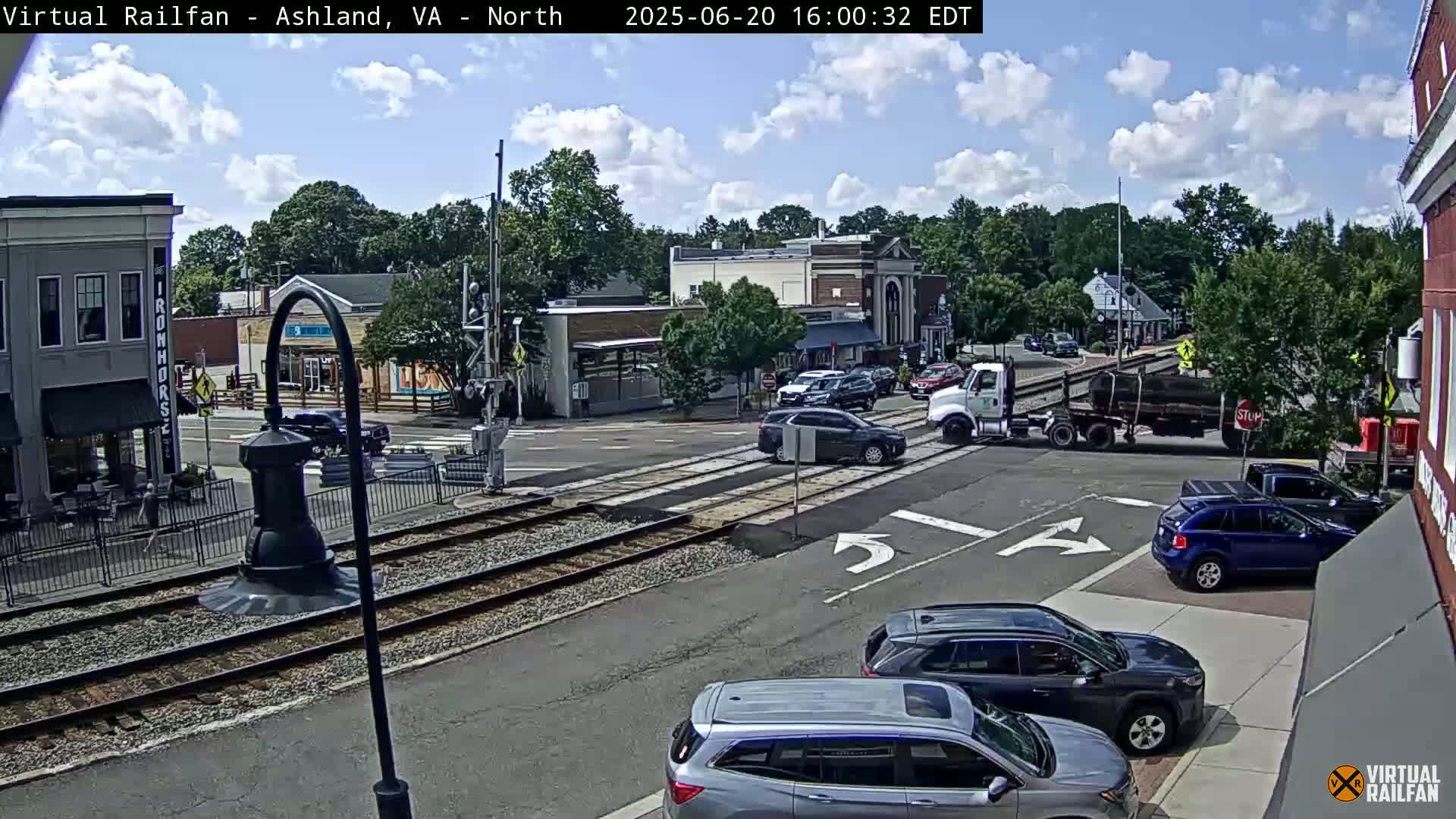 Ashland City East View & Railway Road Live Cam -  Ashland, Hanover, Virginia, USA 